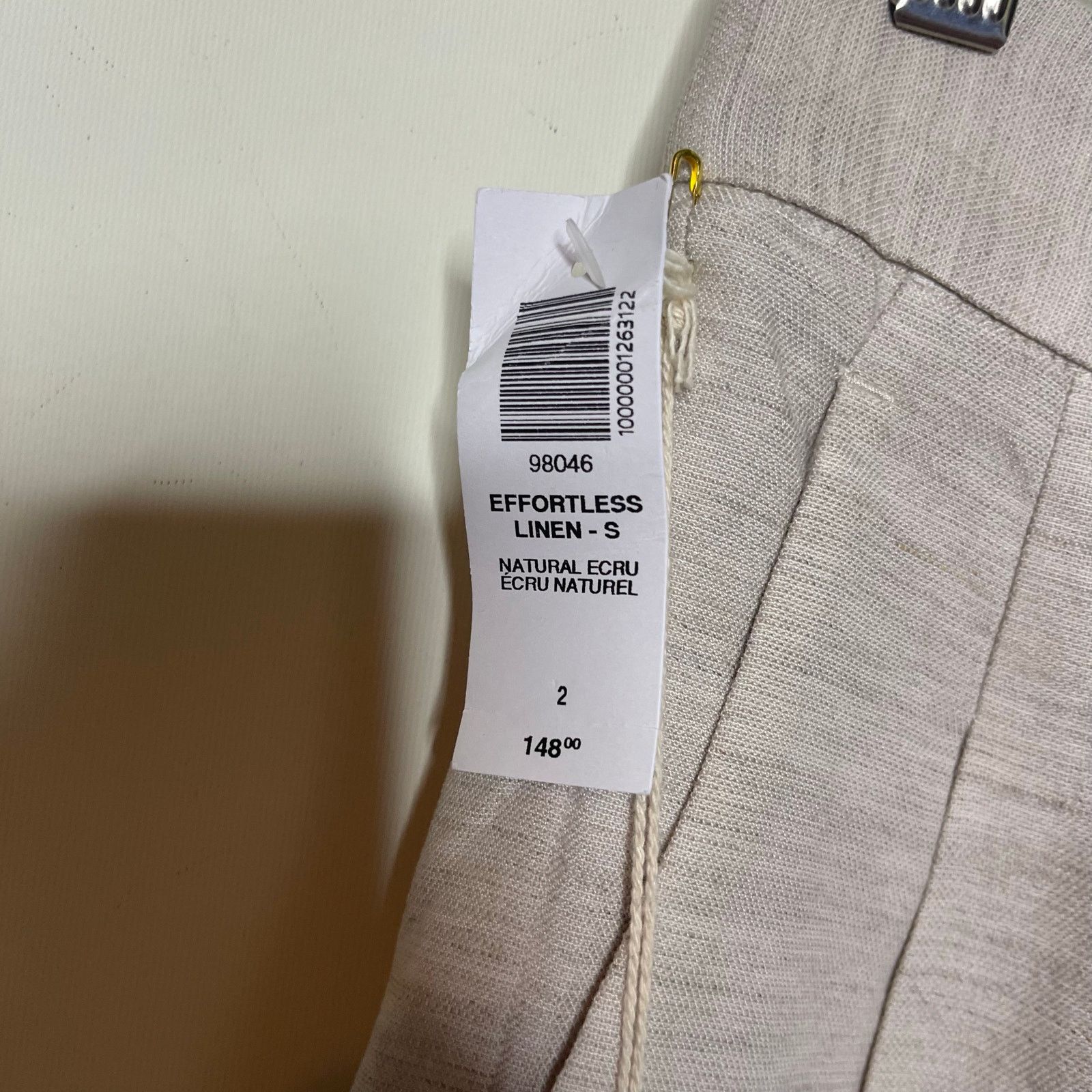 Aritzia New Aritzia Wilfred The Effortless Pant Linen in Natural 2 Size 26" / US 2 / IT 38 - 9 Thumbnail