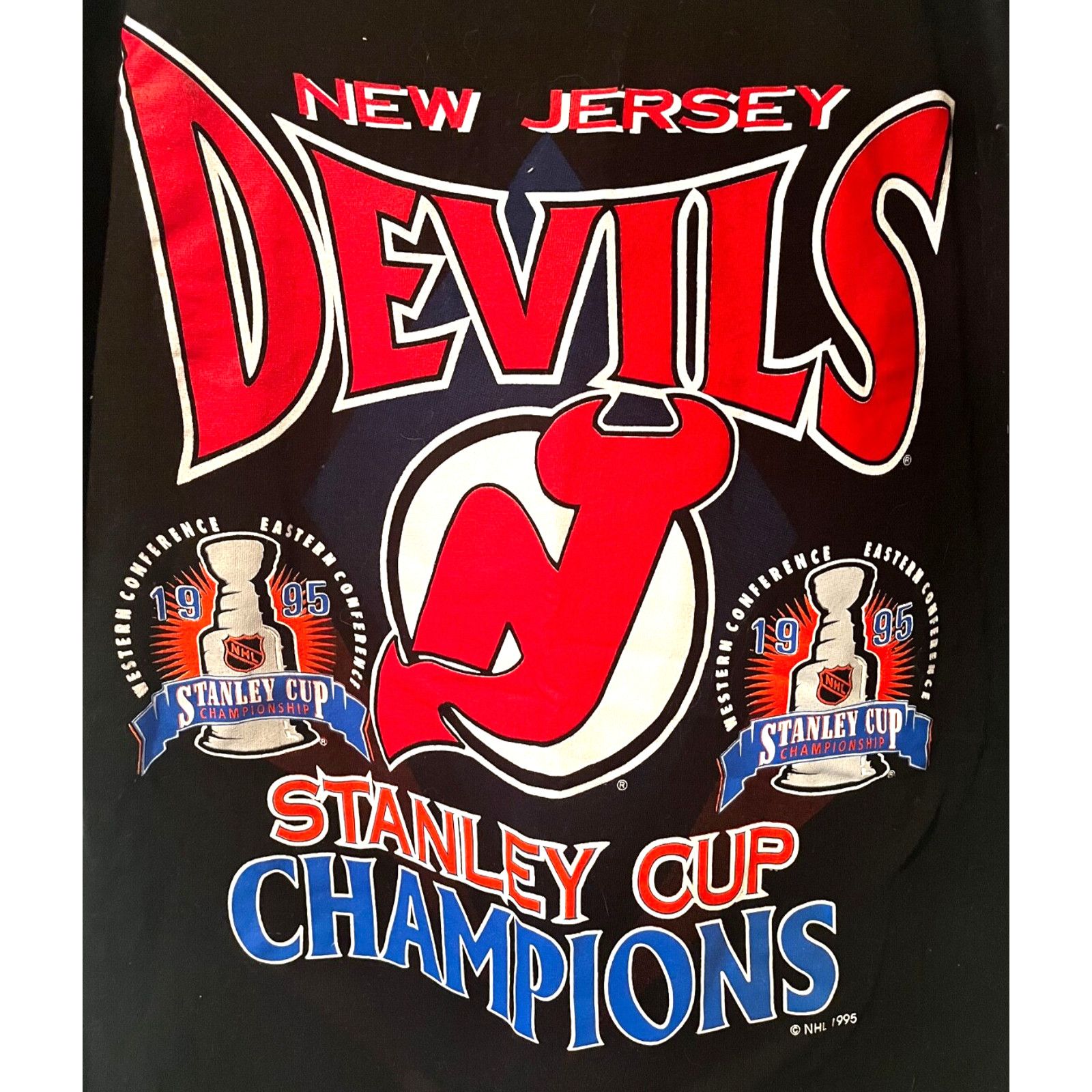 Other New Jersey Devils 1995 NHL Hockey Stanley Cup Champions T Size US L / EU 52-54 / 3 - 4 Thumbnail