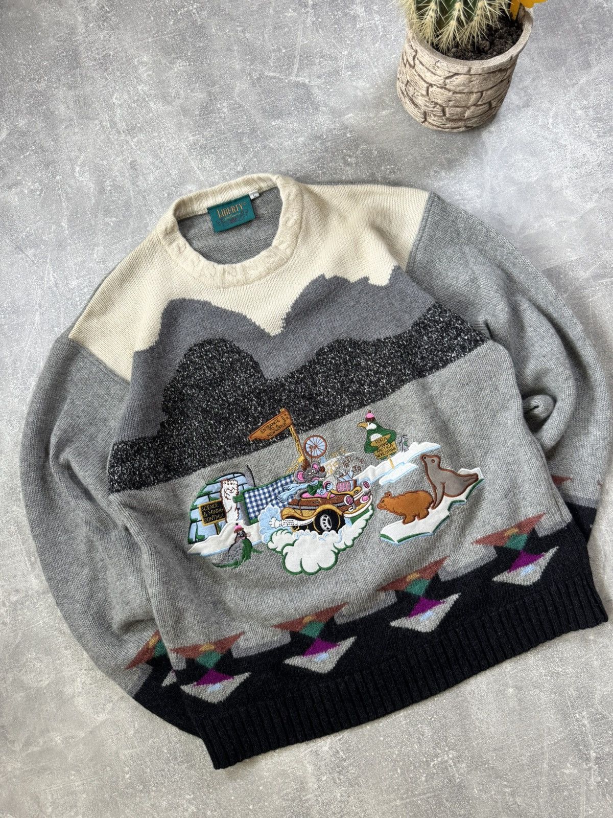 Vintage Liberty Sweaters Vintage Mens Size US L / EU 52-54 / 3 - 2 Thumbnail