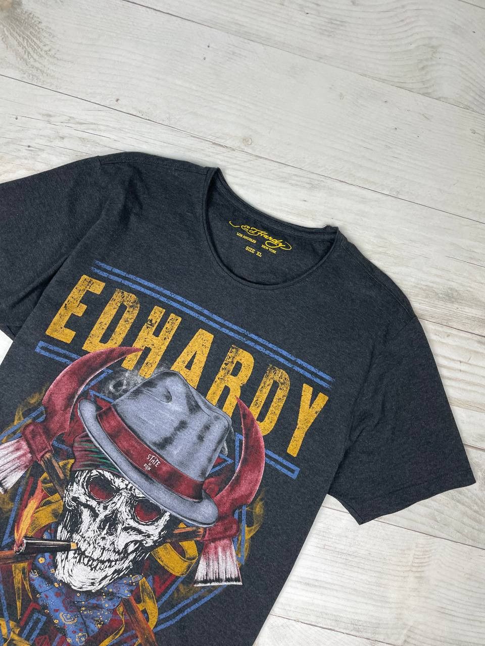 Ed Hardy Vintage Ed Hardy T-Shirt Scull Y2K Size US XL / EU 56 / 4 - 3 Thumbnail