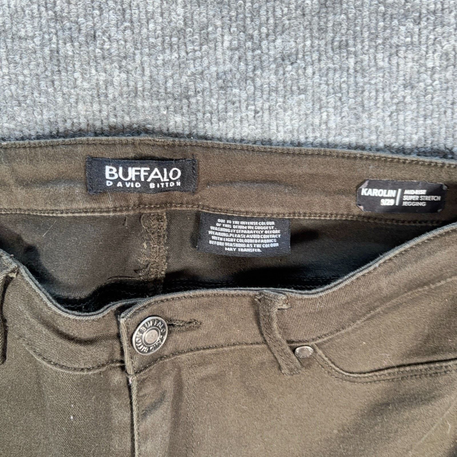 Buffalo David Bitton Buffalo David Bitton Karolin Stretch Jegging Olive 8/29 Size 30" / US 8 / IT 44 - 3 Thumbnail