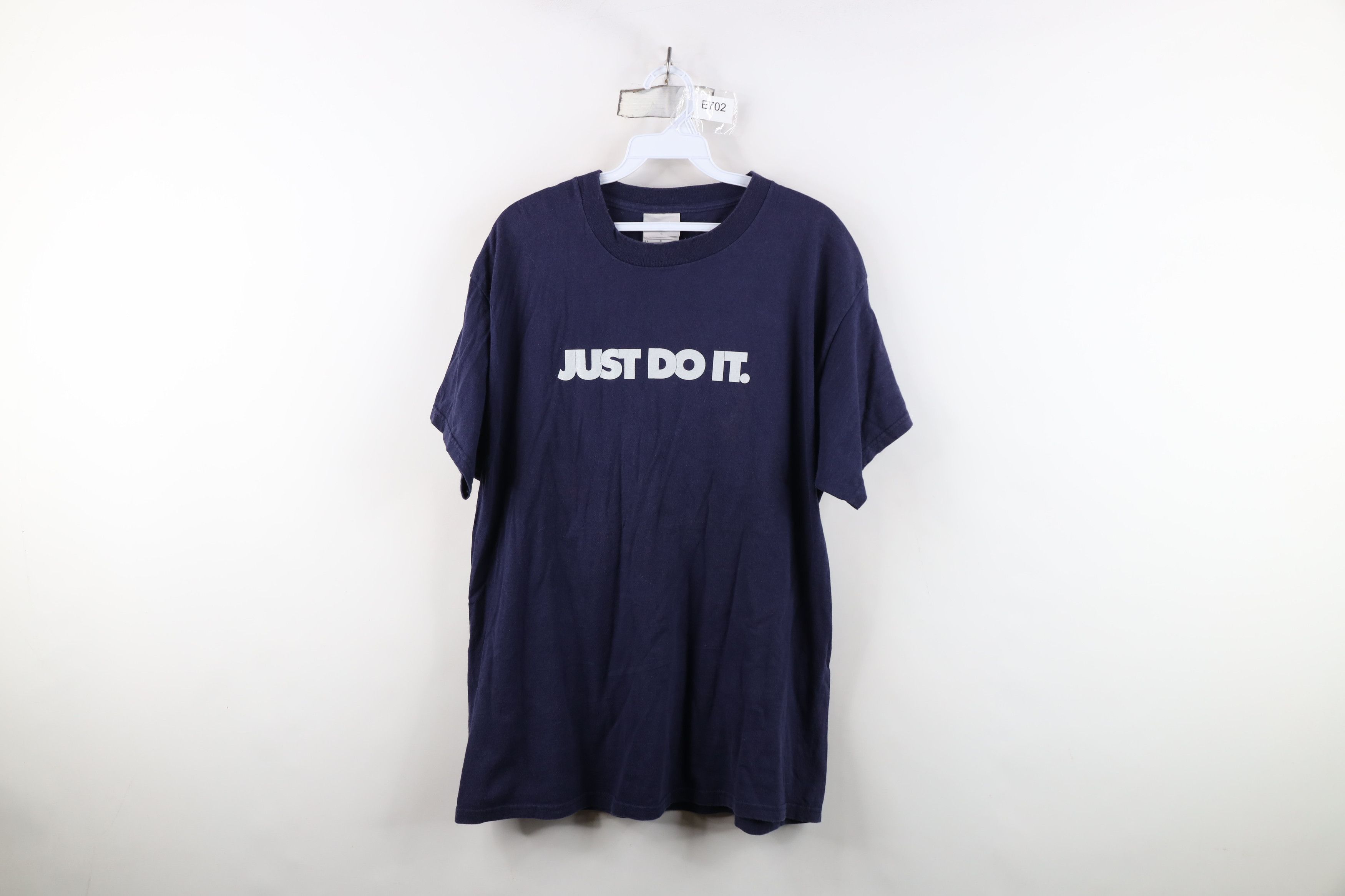 Nike Vintage Y2K Nike Spell Block Letter Just Do It T-Shirt Blue Size US L / EU 52-54 / 3 - 1 Thumbnail