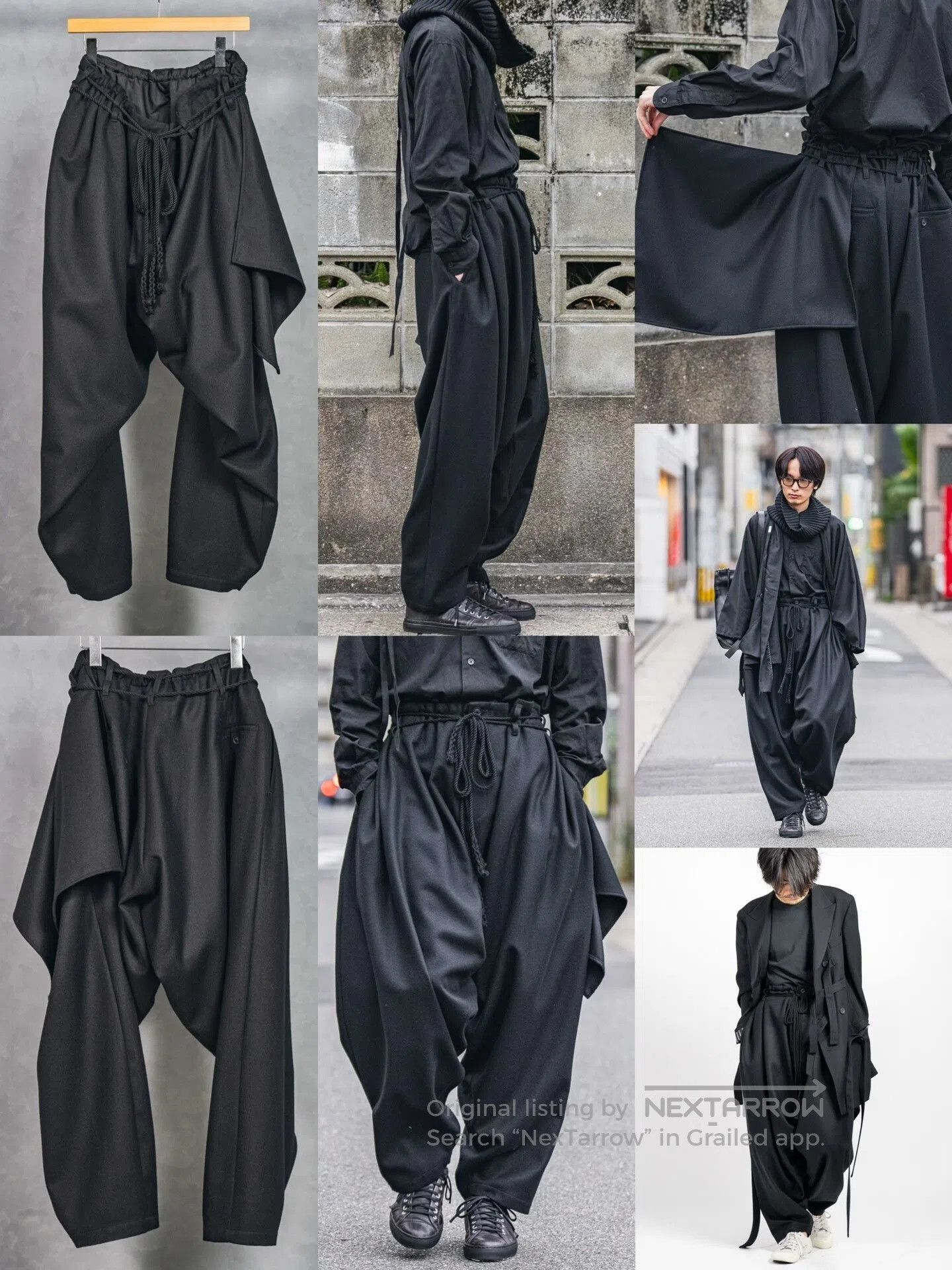 Yohji Yamamoto Yohji Yamamoto Dropped Crotch Pants. Size US 28 / EU 44 - 3 Thumbnail