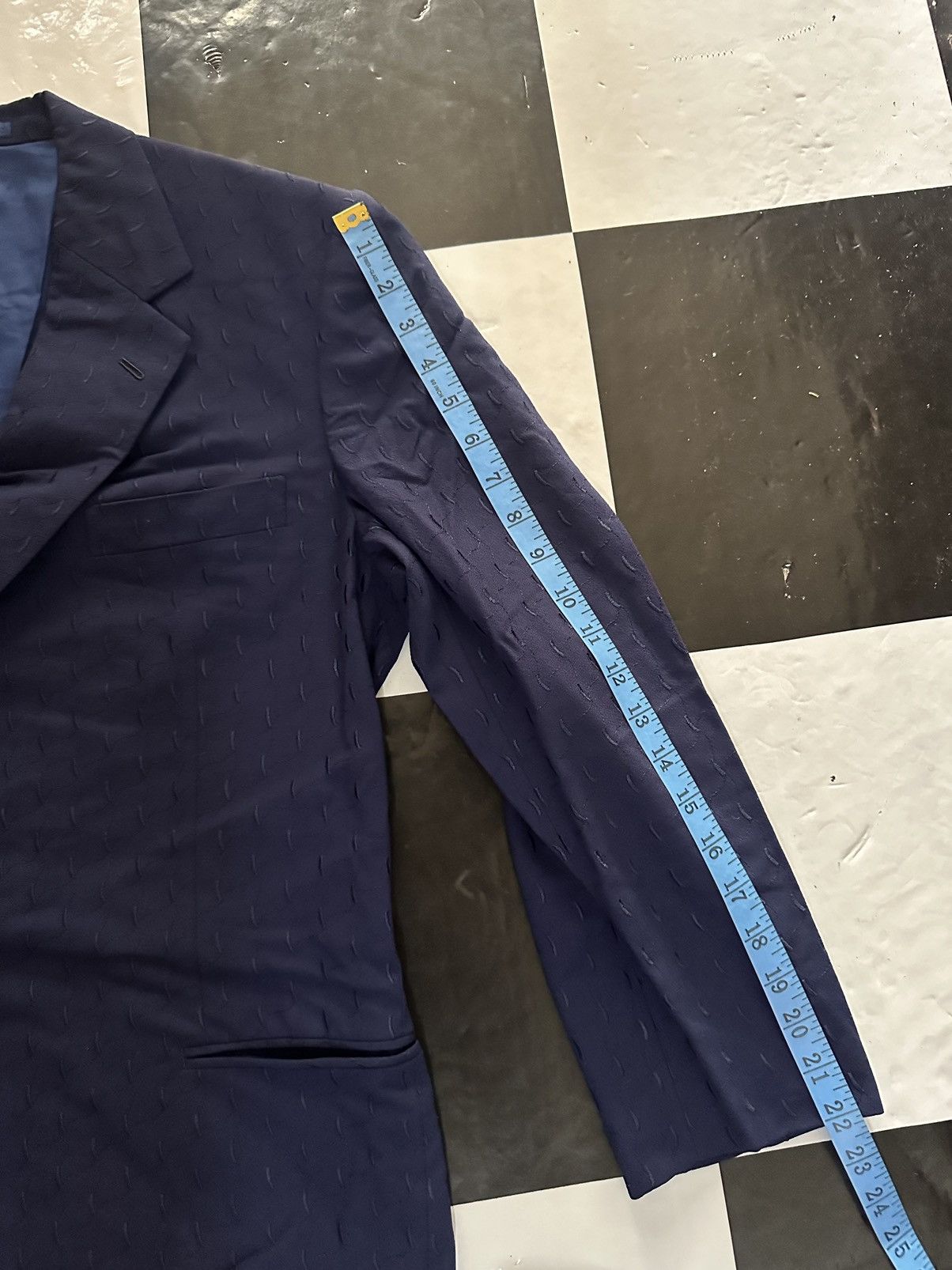 Japanese Brand × Vintage Japanese Vintage With Double Breat Suit Blazer Jacket Size 38R - 15 Thumbnail
