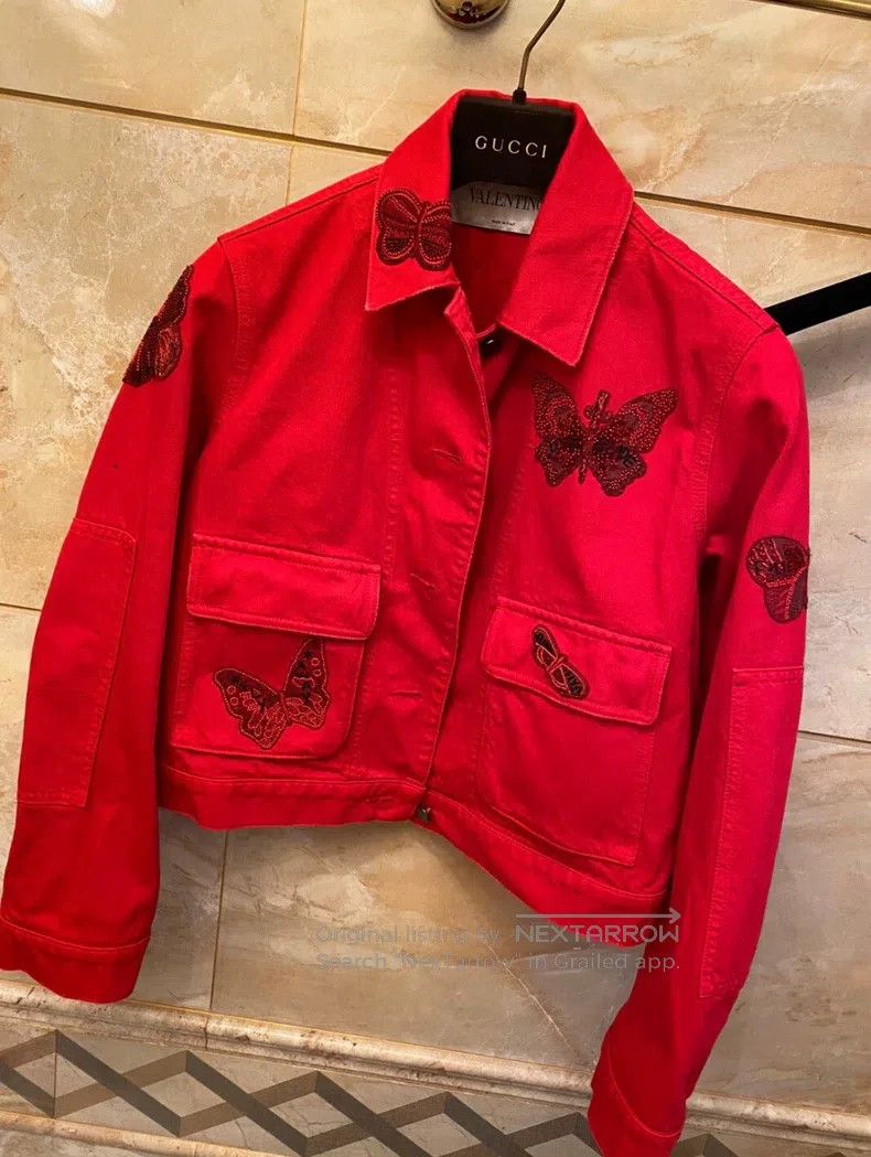 Valentino Valentino Embroidered beaded butterfly coat Size M / US 6-8 / IT 42-44 - 1 Thumbnail