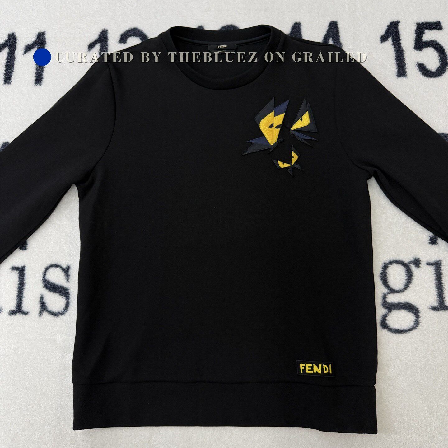 Fendi Fendi Little Monster Black Long Sleeve Size US S / EU 44-46 / 1 - 1 Thumbnail