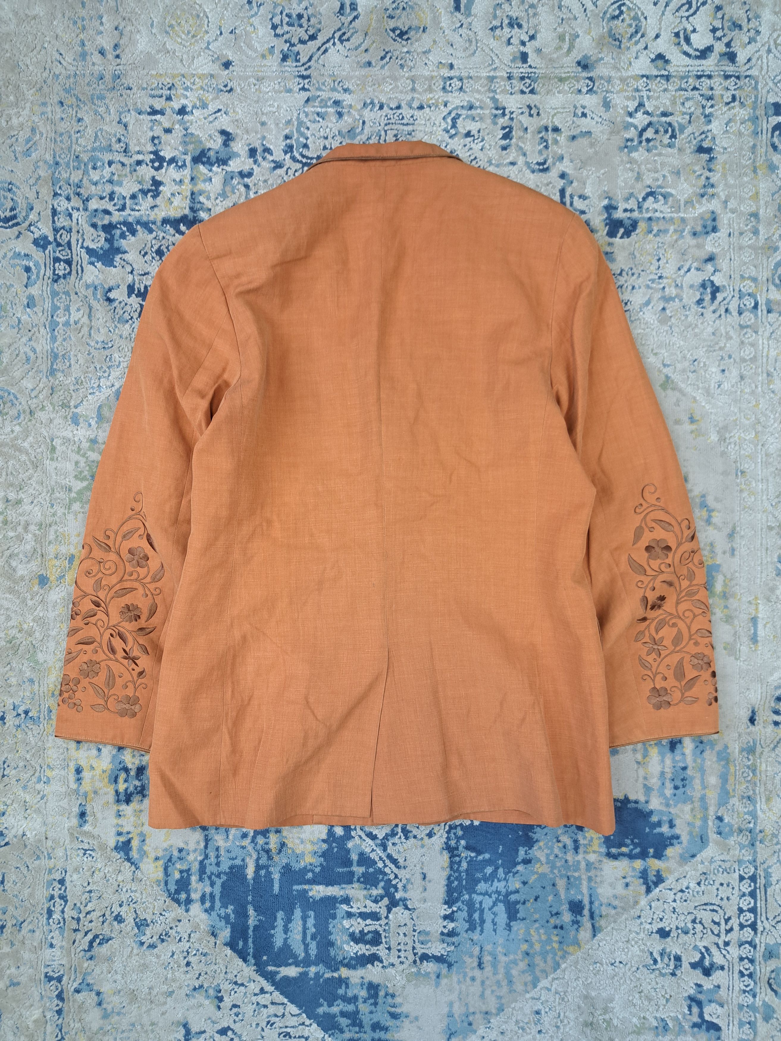 Kenzo Kenzo Floral Embroidery Silk Avant Garde Blazer Japan Style Size XL / US 12-14 / IT 48-50 - 5 Thumbnail