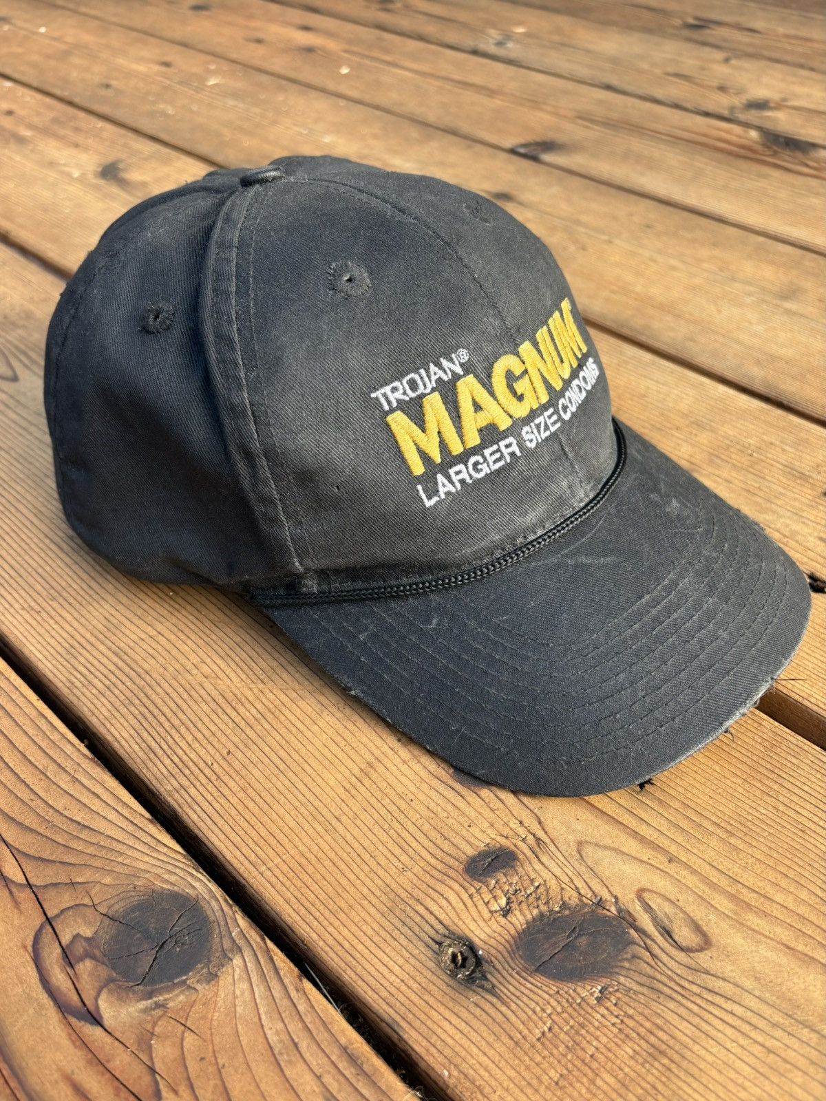 Vintage Trojan™ Magnum Waxed Twill Baseball Hat Size ONE SIZE - 4 Thumbnail