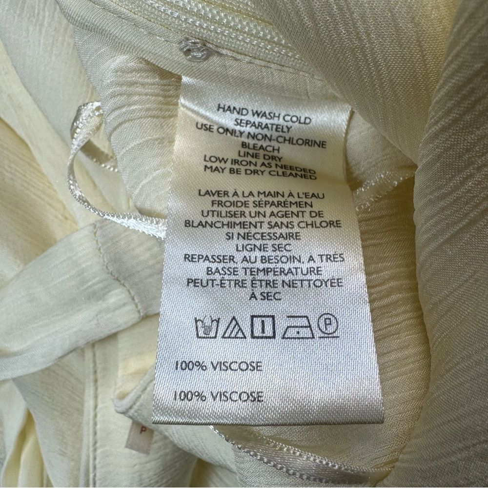 Free People NWT New $128 Free People Tongue Tied Sheer Ivory Balloon Pa Size 36" / US 14 / IT 50 - 6 Thumbnail