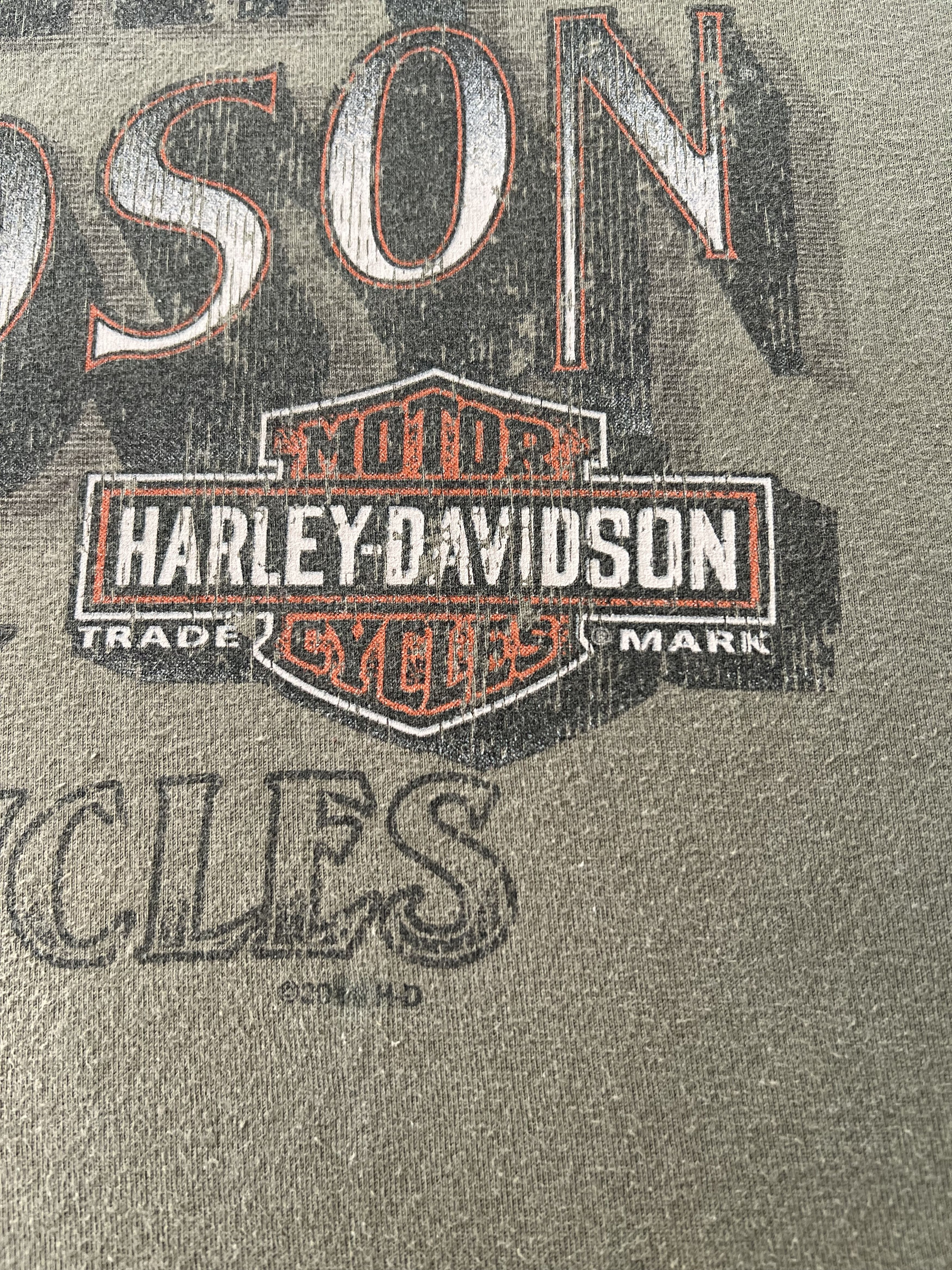 Harley Davidson Vintage 2014 Harley Davidson Motorcycle Snake T-shirt Size US XL / EU 56 / 4 - 8 Thumbnail