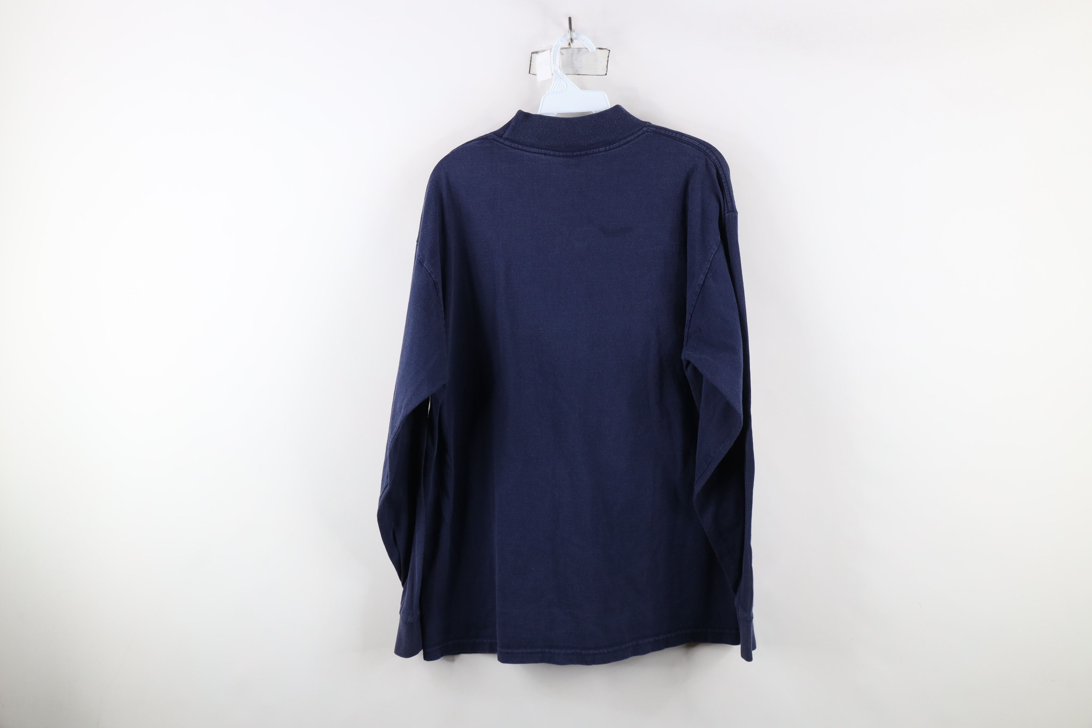 Vintage Vintage 90s University of North Carolina Mock Neck T-Shirt Size US M / EU 48-50 / 2 - 11 Thumbnail