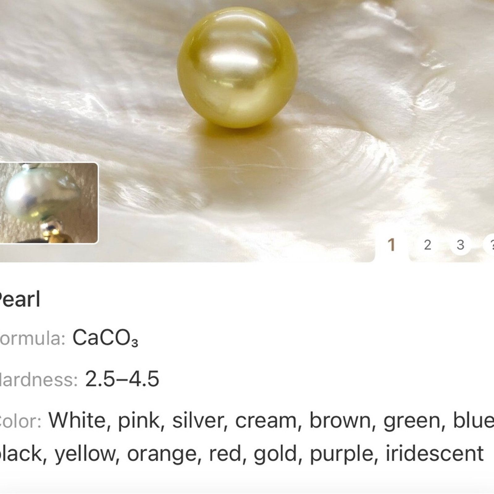 Handmade Handcrafted repurpose moon glow amulet glass Pearl neckla Size ONE SIZE - 12 Thumbnail
