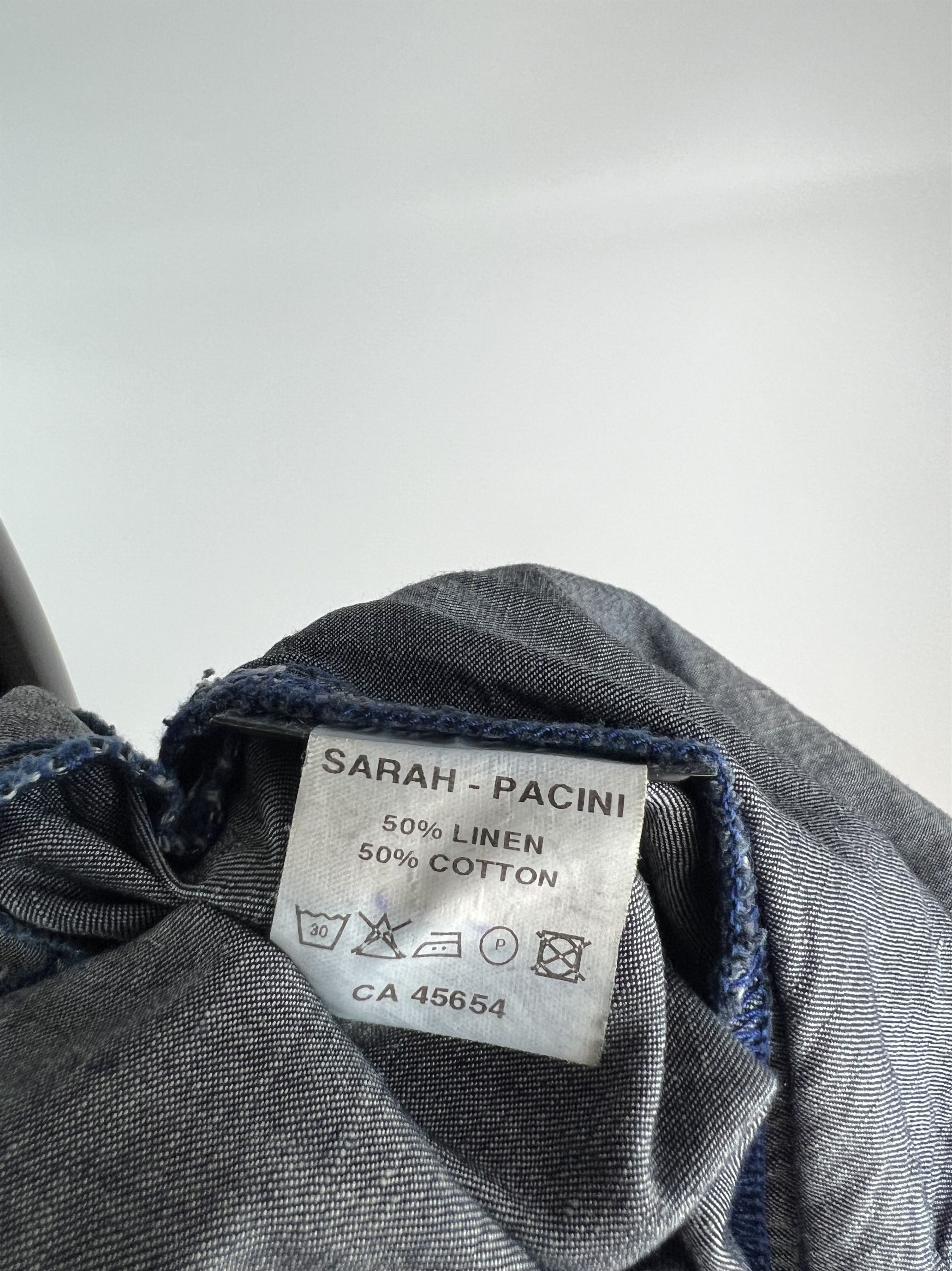 Sarah Pacini Rare Vintage Sarah Pacini Long Hooded Denim Jacket Size T1 Size S / US 4 / IT 40 - 9 Thumbnail