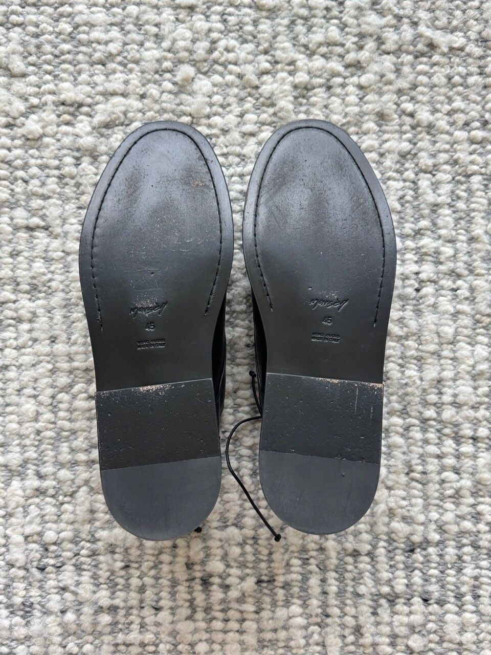 Marsell MARSÈLL Mando Derbys Leather Lace-Up Black Shoes 45 / 12 Size US 12 / EU 45 - 9 Thumbnail