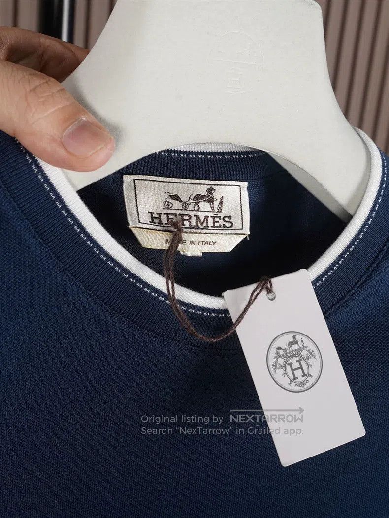 Hermes Hermes Slim Fit Short Sleeve Round Neck Size US M / EU 48-50 / 2 - 4 Thumbnail