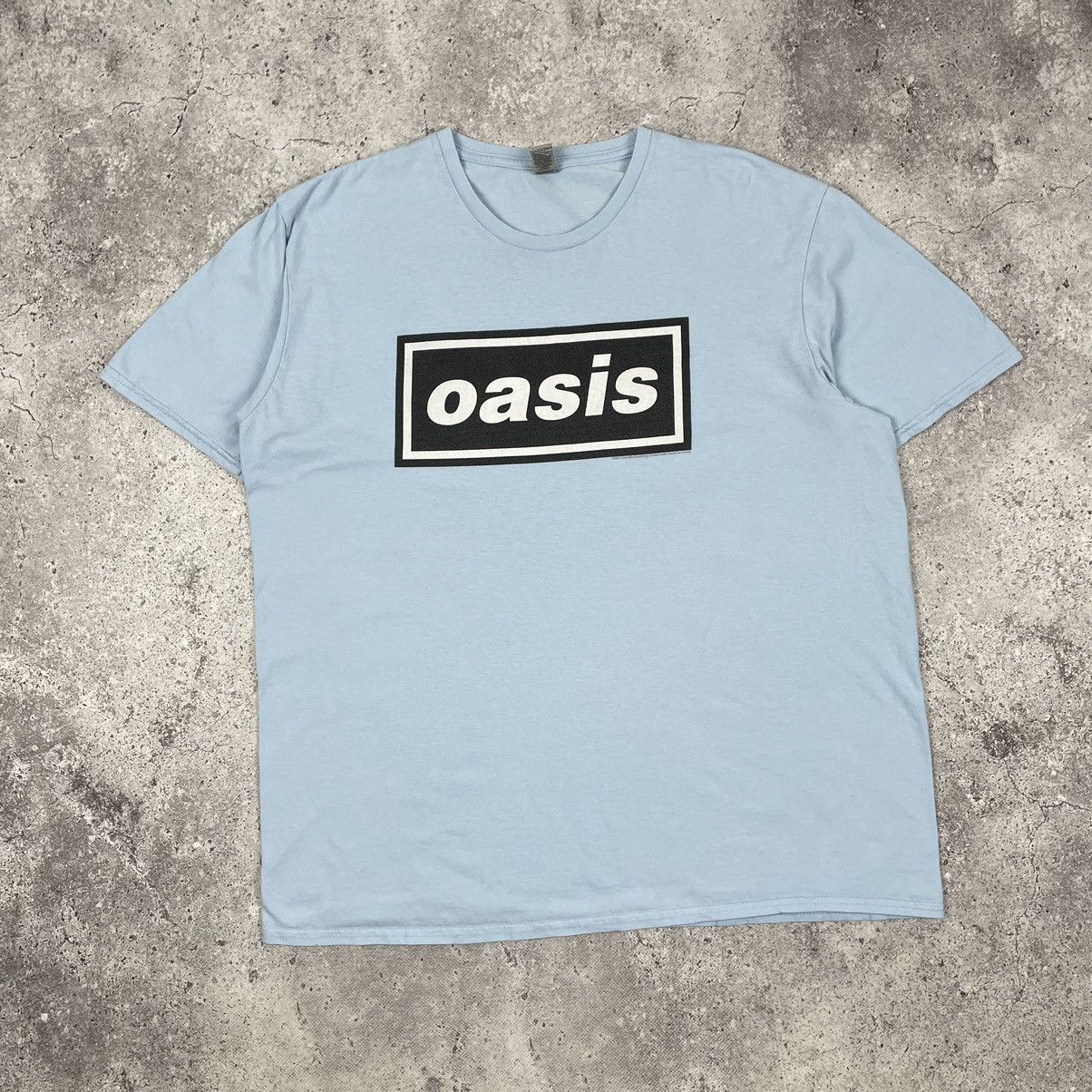 Band Tees Oasis Rock Band Box Logo Y2K T Shirt Size US XL / EU 56 / 4 - 2 Thumbnail