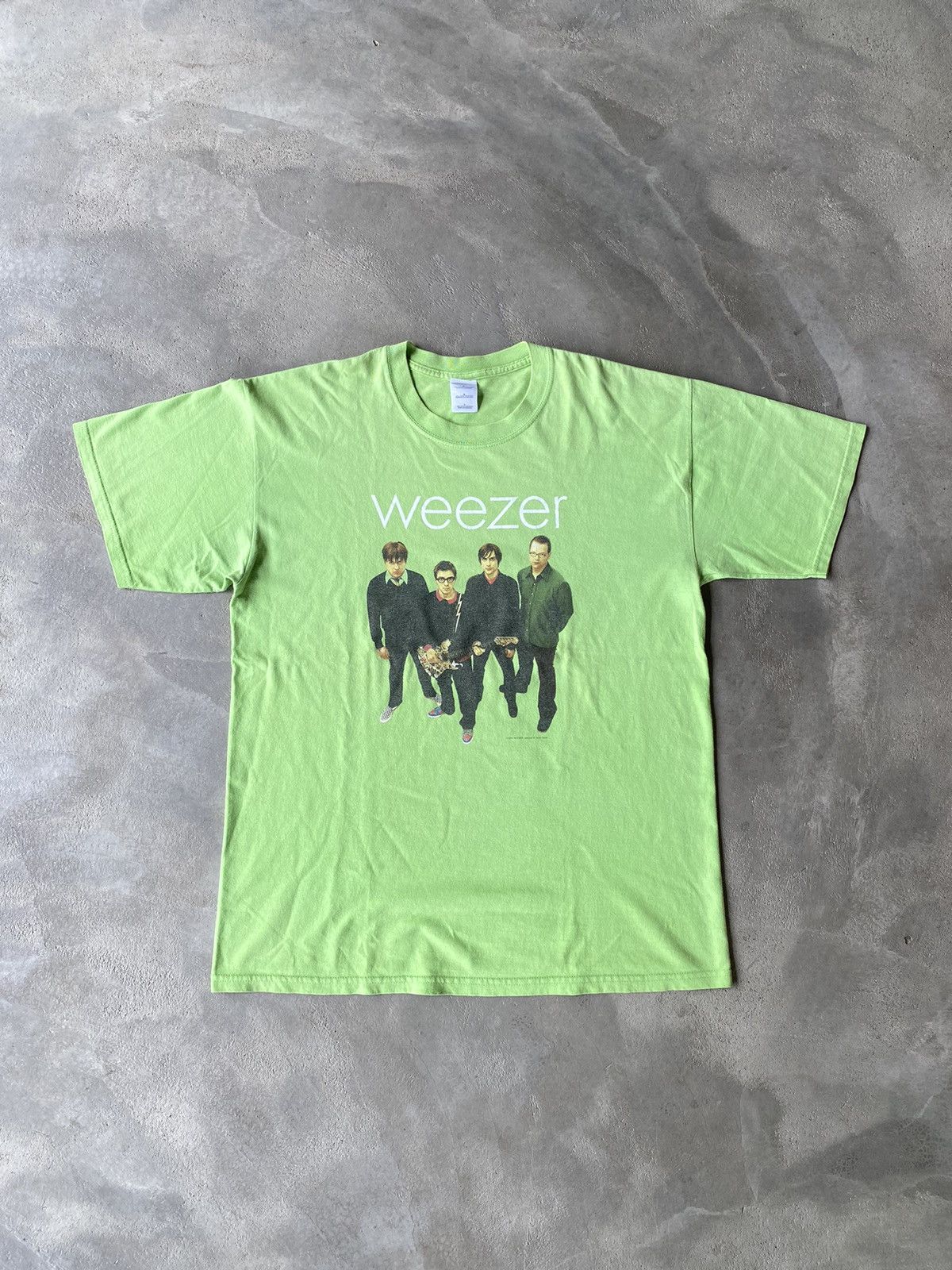 Band Tees × Vintage Vintage Weezer Green Album Tshirt Size US L / EU 52-54 / 3 - 1 Thumbnail
