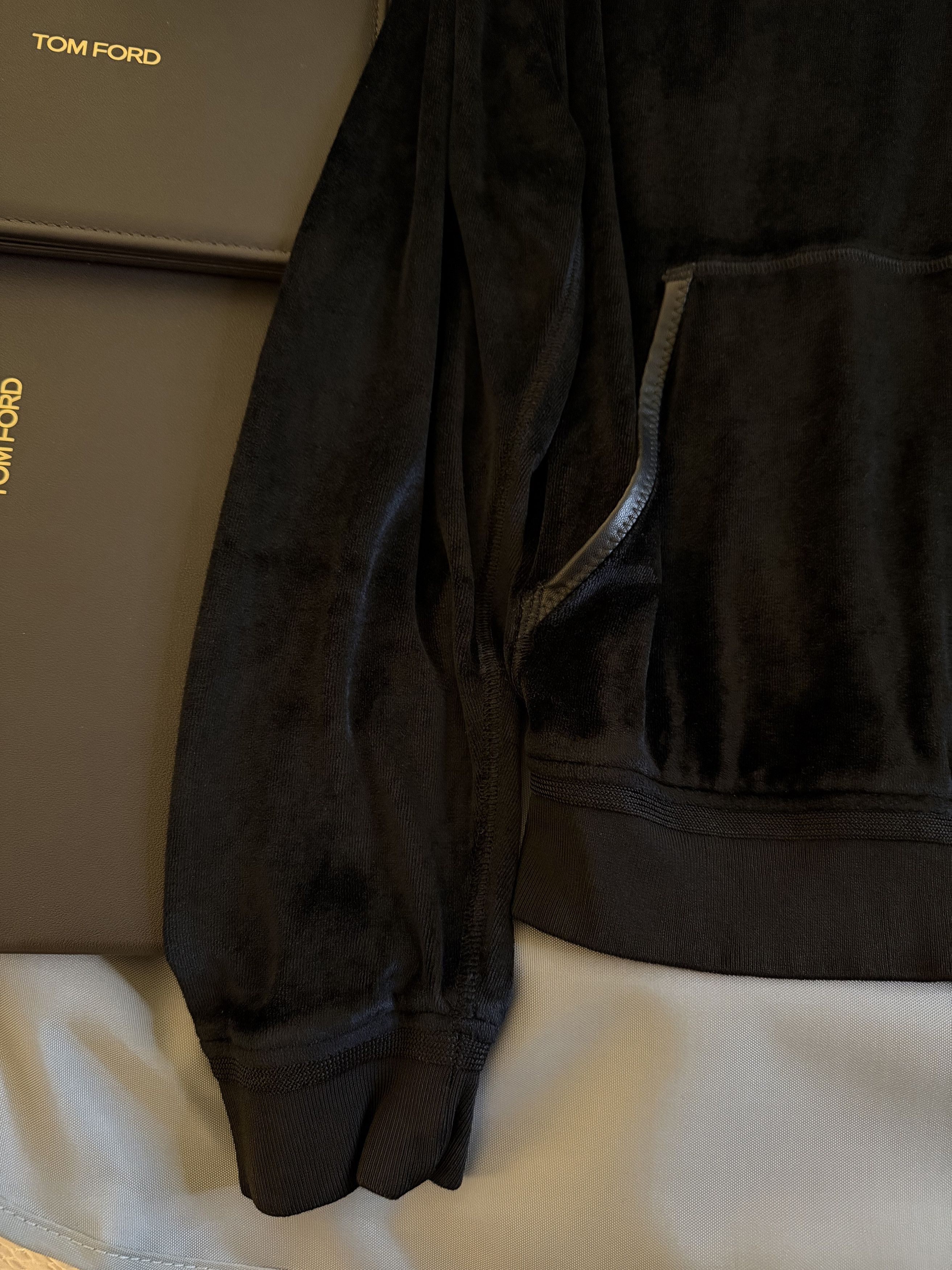 Tom Ford Best Dressed $1,850 w/Tax Leather Accents Double Zip Hoodie Size US M / EU 48-50 / 2 - 22 Thumbnail