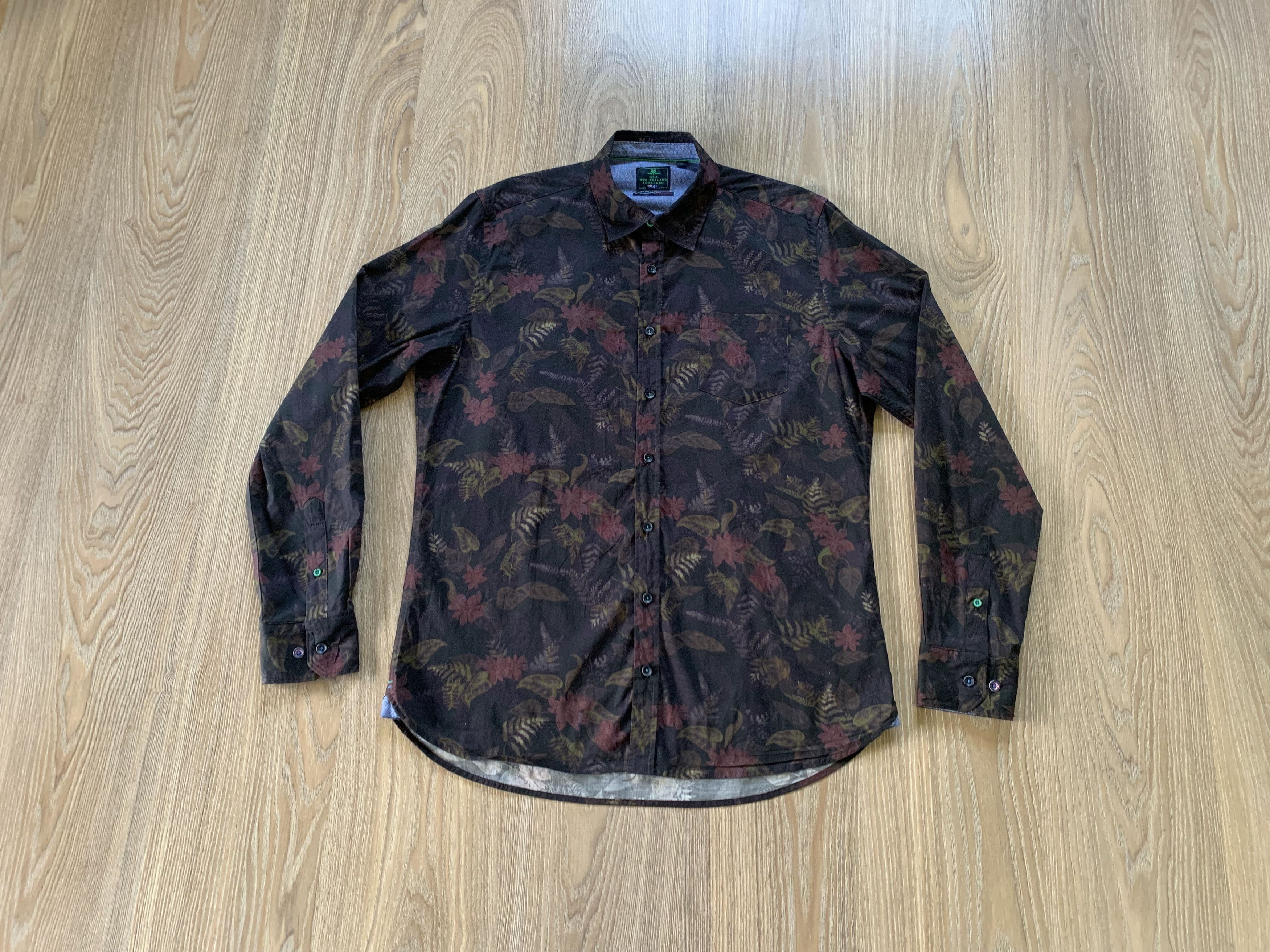 Designer NZA New Zealand Auckland Men's Long Sleeve Shirt Size US L / EU 52-54 / 3 - 1 Thumbnail