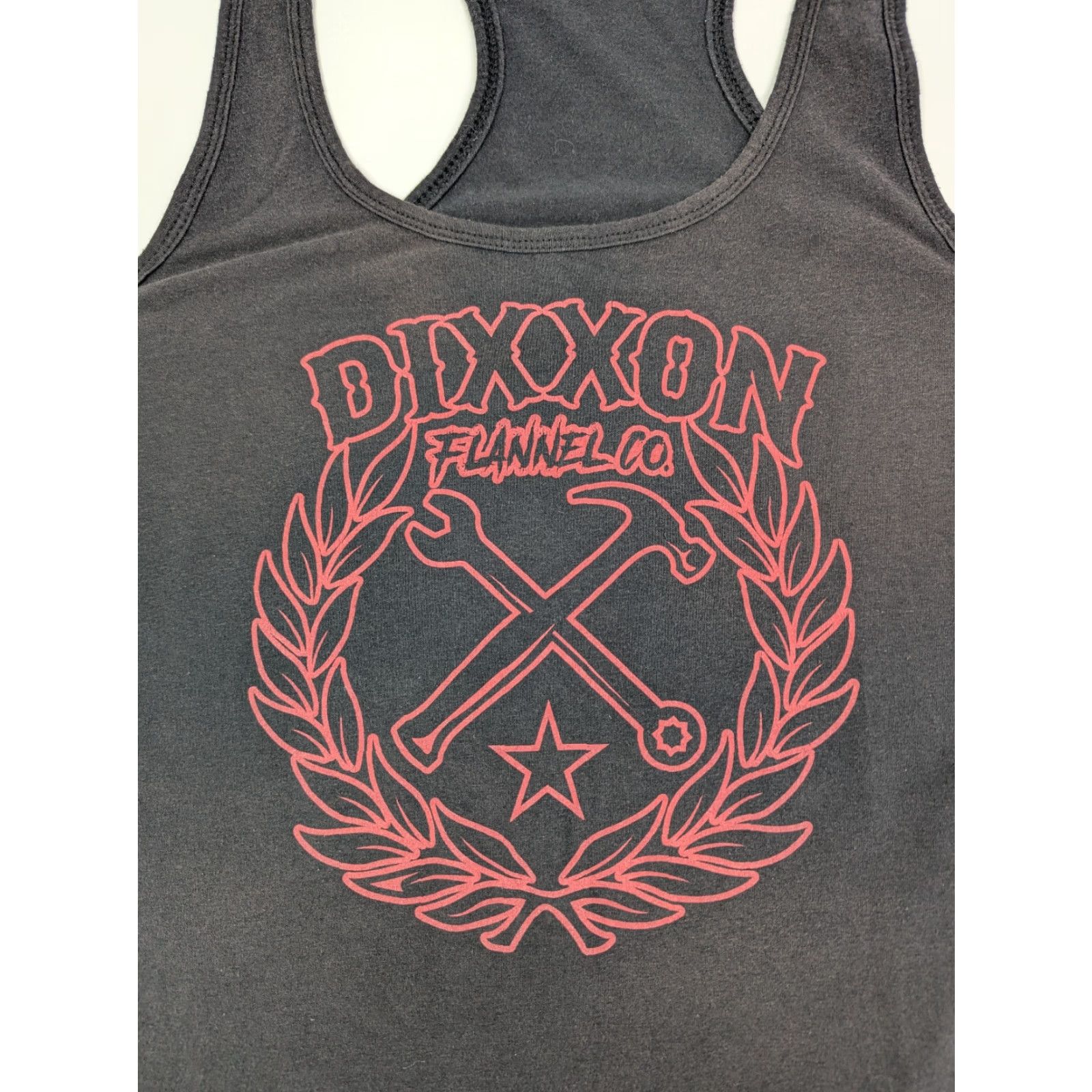 Vintage Dixxon Tank Top Men's 2X Black Red Graphic Muscle Form Function Gym Workout Size US XXL / EU 58 / 5 - 2 Thumbnail