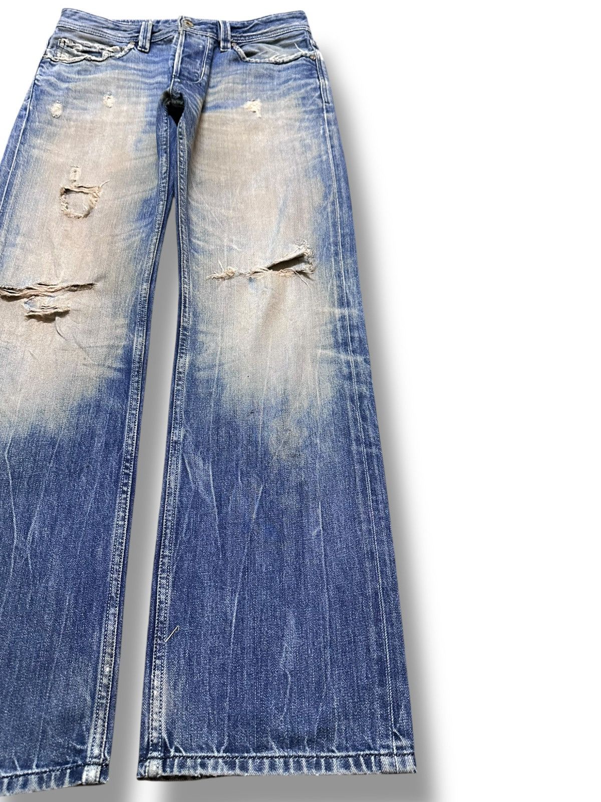 Diesel Vintage Diesel Larkee-Zip Mudwash Distressed Denim Size US 30 / EU 46 - 4 Thumbnail