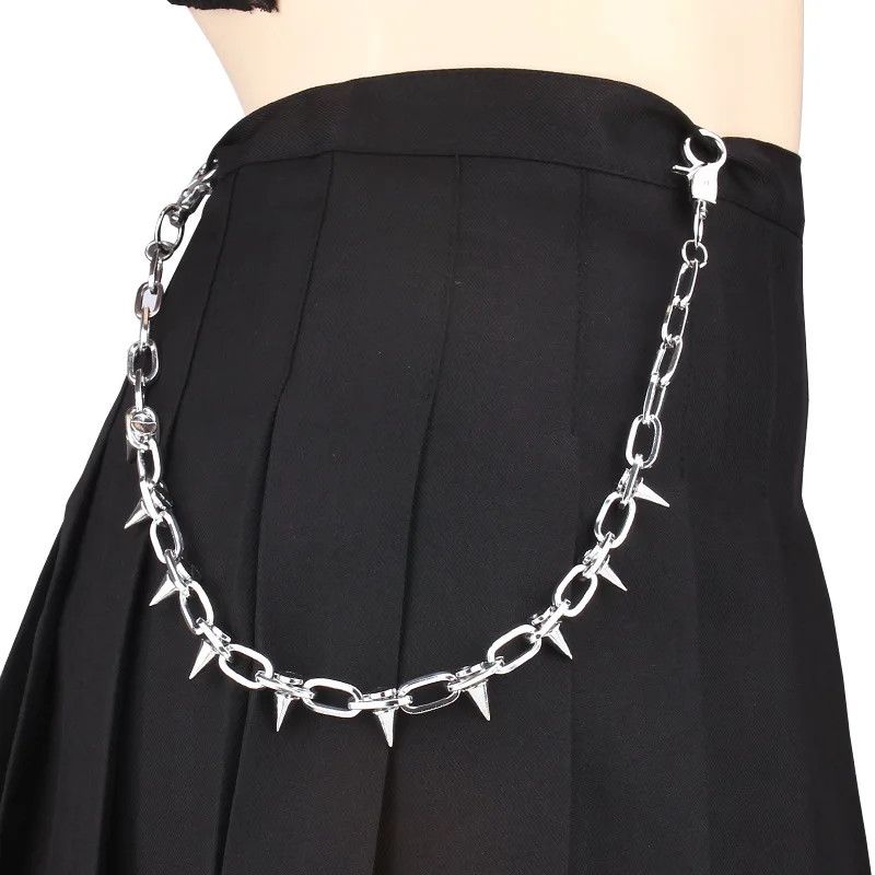 Jewelry Waist Spike Rivet Tassel Keychain Jeans Decor Pants Chain Size ONE SIZE - 1 Thumbnail