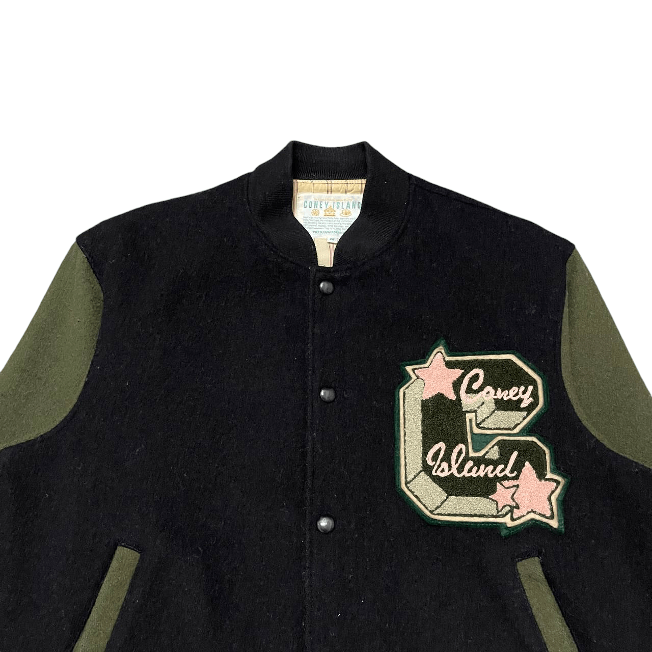 Vintage Vintage Coney Island Wool Varsity Bomber Jacket Size US M / EU 48-50 / 2 - 2 Thumbnail