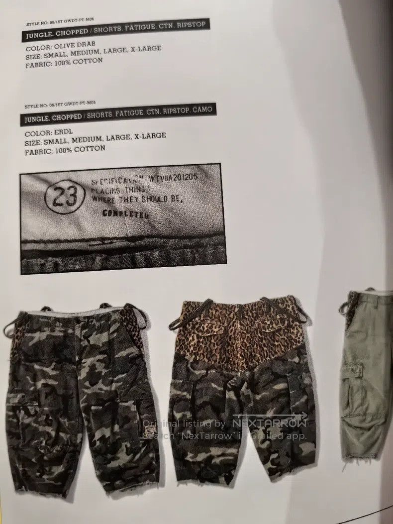 Wtaps size M Leopard print shorts WTAPS JUNGLE CHOPPED LEOPARD
