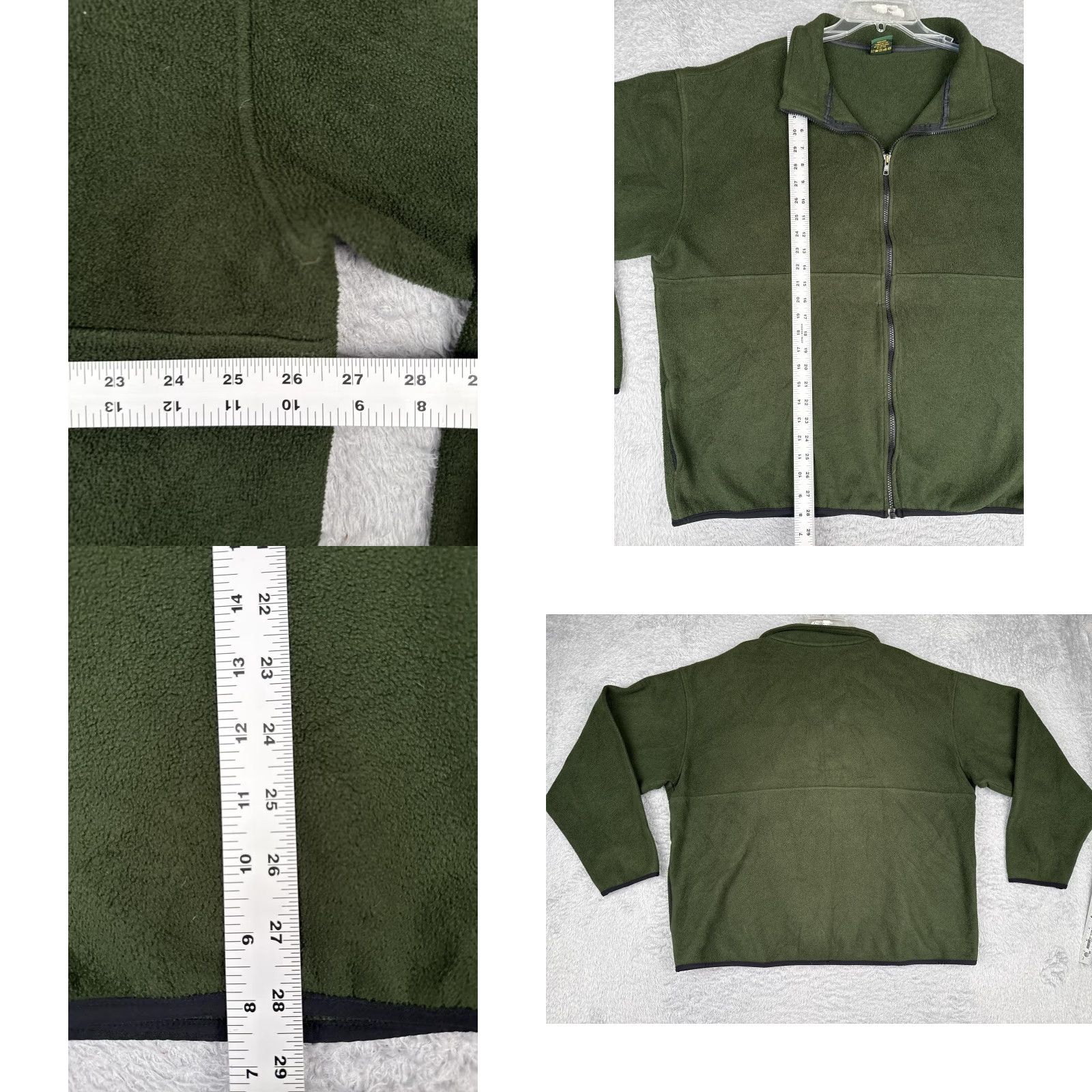 Vintage Cabela's Jacket Mens XL Green Fleece Full Zip Pockets Made In USA Outdoor Hiking Windbreaker Size US XL / EU 56 / 4 - 8 Thumbnail