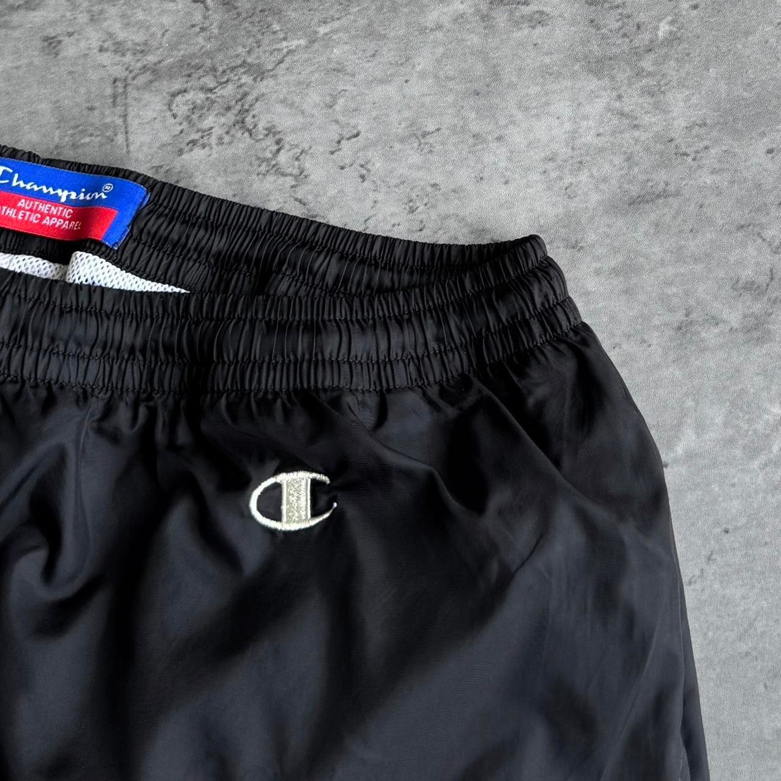 Champion × Playboi Carti × Vintage Vintage Y2K Champion Tonal Black Grunge Opium Trackpants Size US 34 / EU 50 - 3 Thumbnail