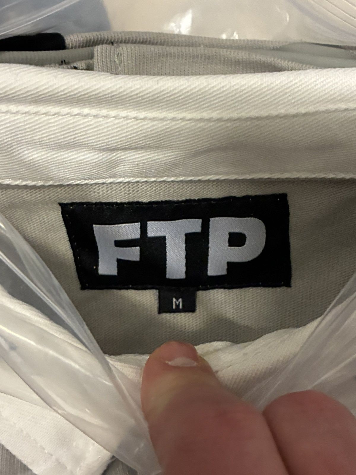 Fuck the Population FTP Souvenir Rugby Gray Black Sz. Med