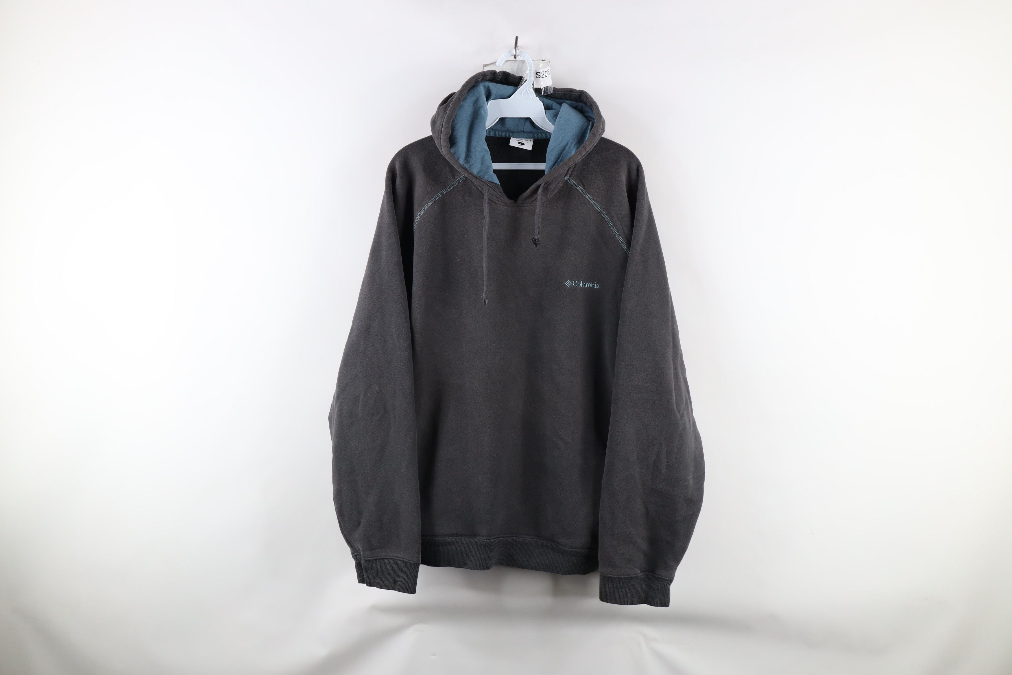 Columbia × Vintage Vintage Columbia Sun Faded Spell Out Hoodie Sweatshirt Gray Size US L / EU 52-54 / 3 - 1 Thumbnail