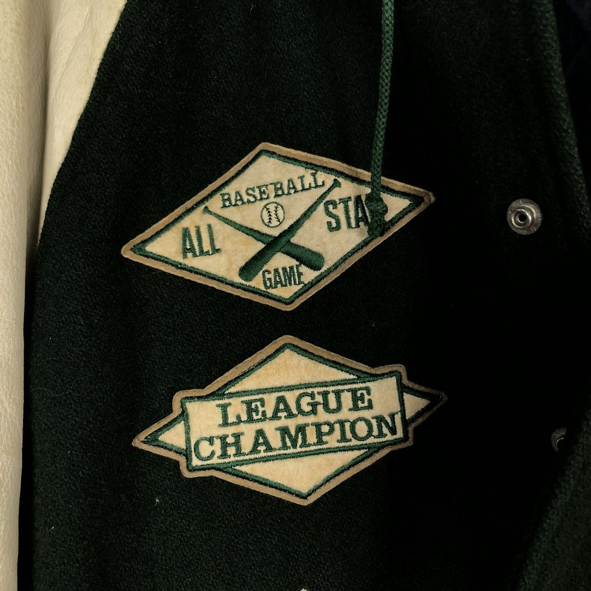 Japanese Brand 🔥Leather Jumper Stadium American National League Baseball Size US L / EU 52-54 / 3 - 20 Thumbnail