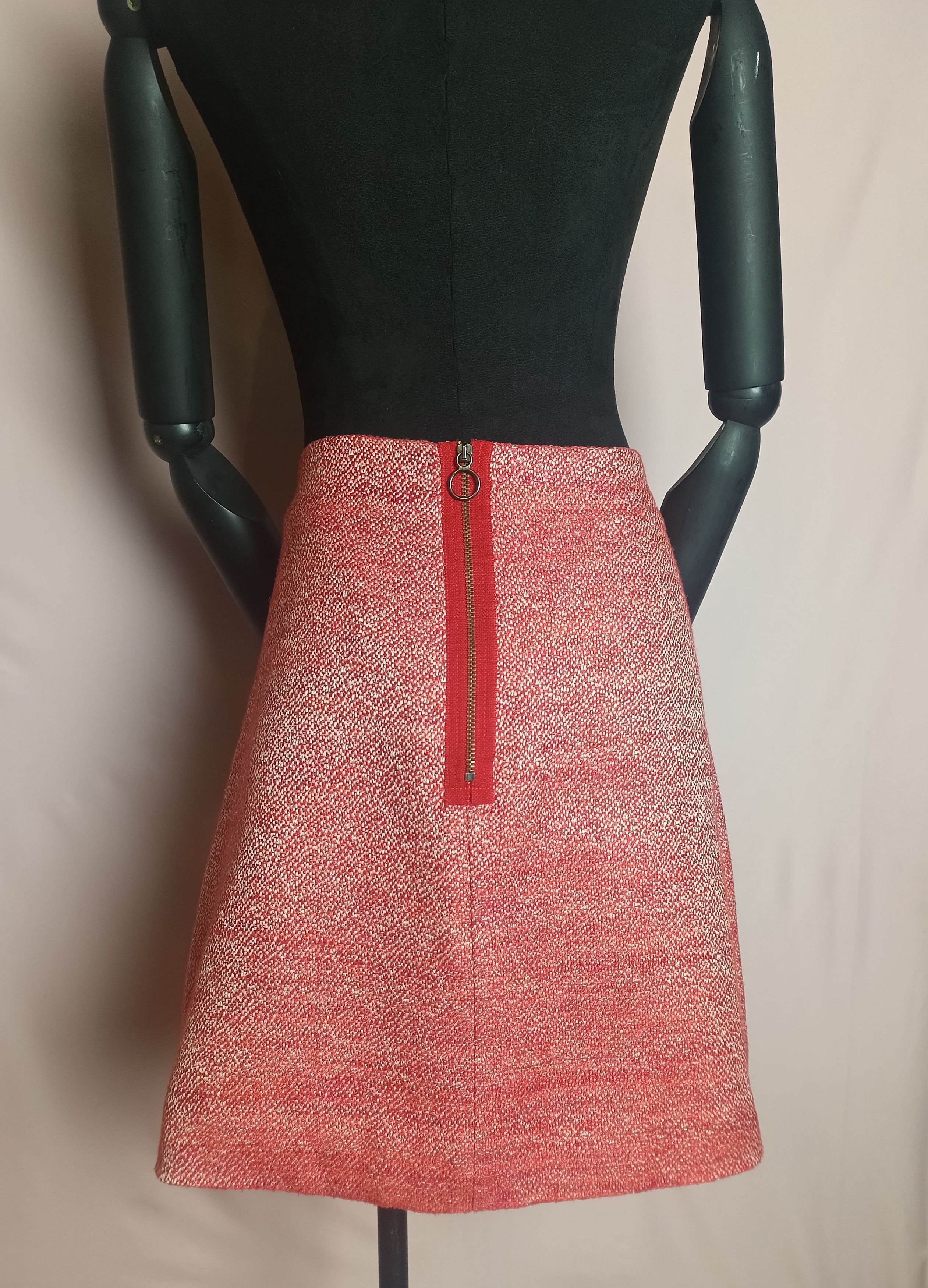 Cop Copine Cop Copine Publier Textured A-line Short Skirt EU 40 Size 27" / US 4 / IT 40 - 6 Thumbnail