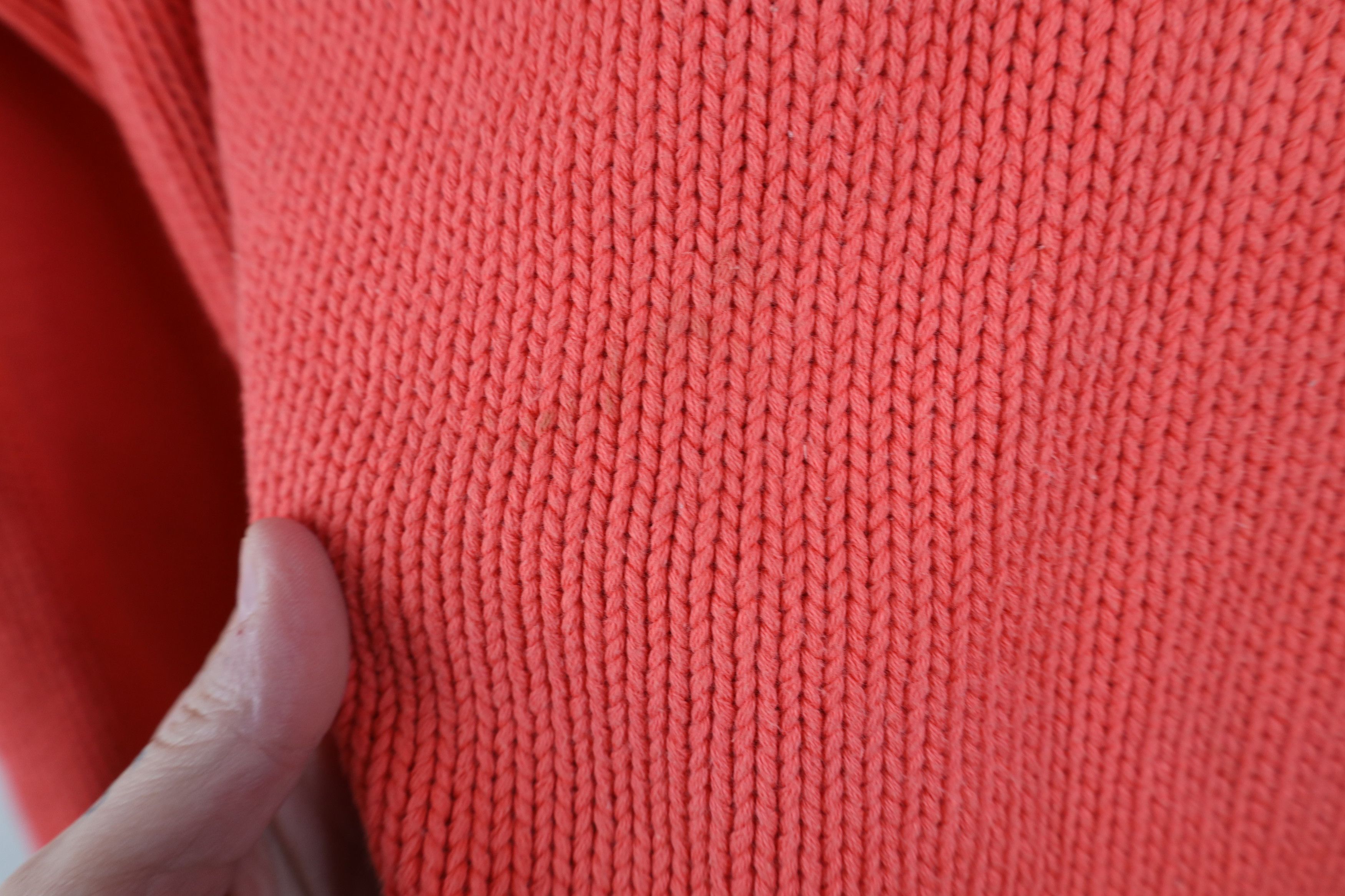 J.Crew Vintage 90s J Crew Marled Knit Mock Neck Sweater Salmon Size XS / US 0-2 / IT 36-38 - 4 Thumbnail