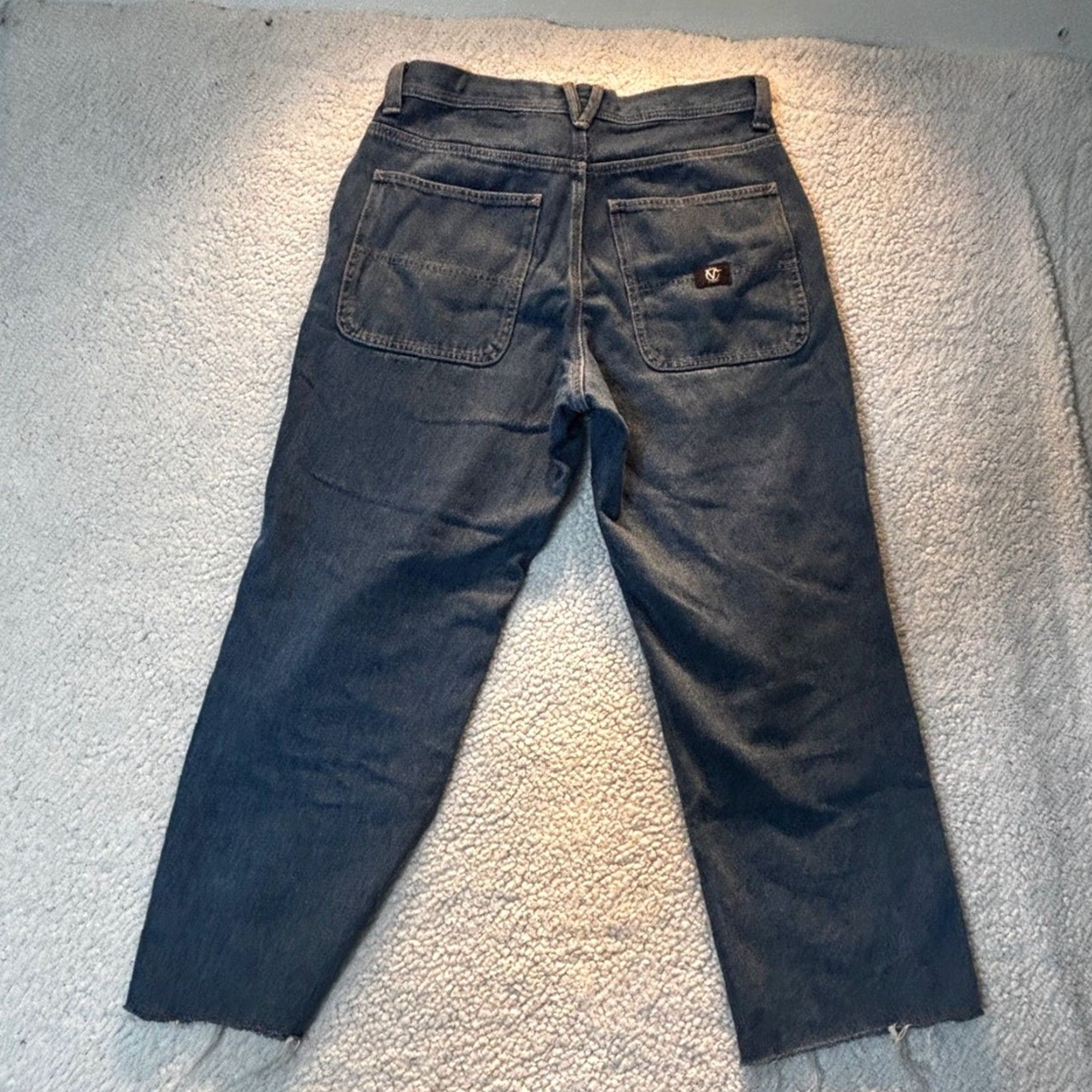 Vans VANS Rowan Zorilla Signature Workwear Jeans Denim 34 Unisex Adults Regular 34x28 Blue Straight Boys Mens Girls Womens Size US 34 / EU 50 - 2 Thumbnail