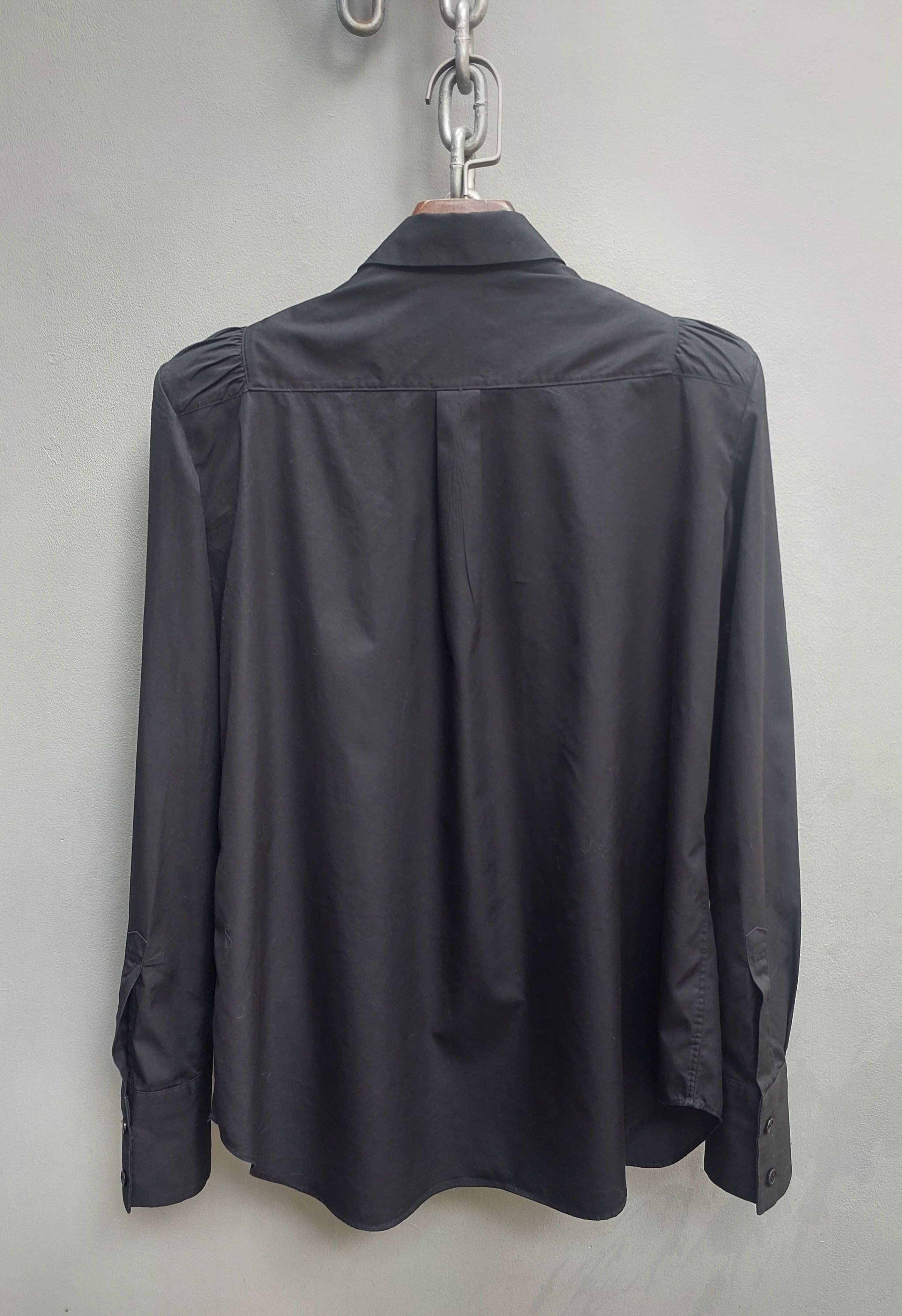 Noir Kei Ninomiya Noir Kei Ninomiya Black Structured Cotton Shirt Size M / US 6-8 / IT 42-44 - 8 Thumbnail