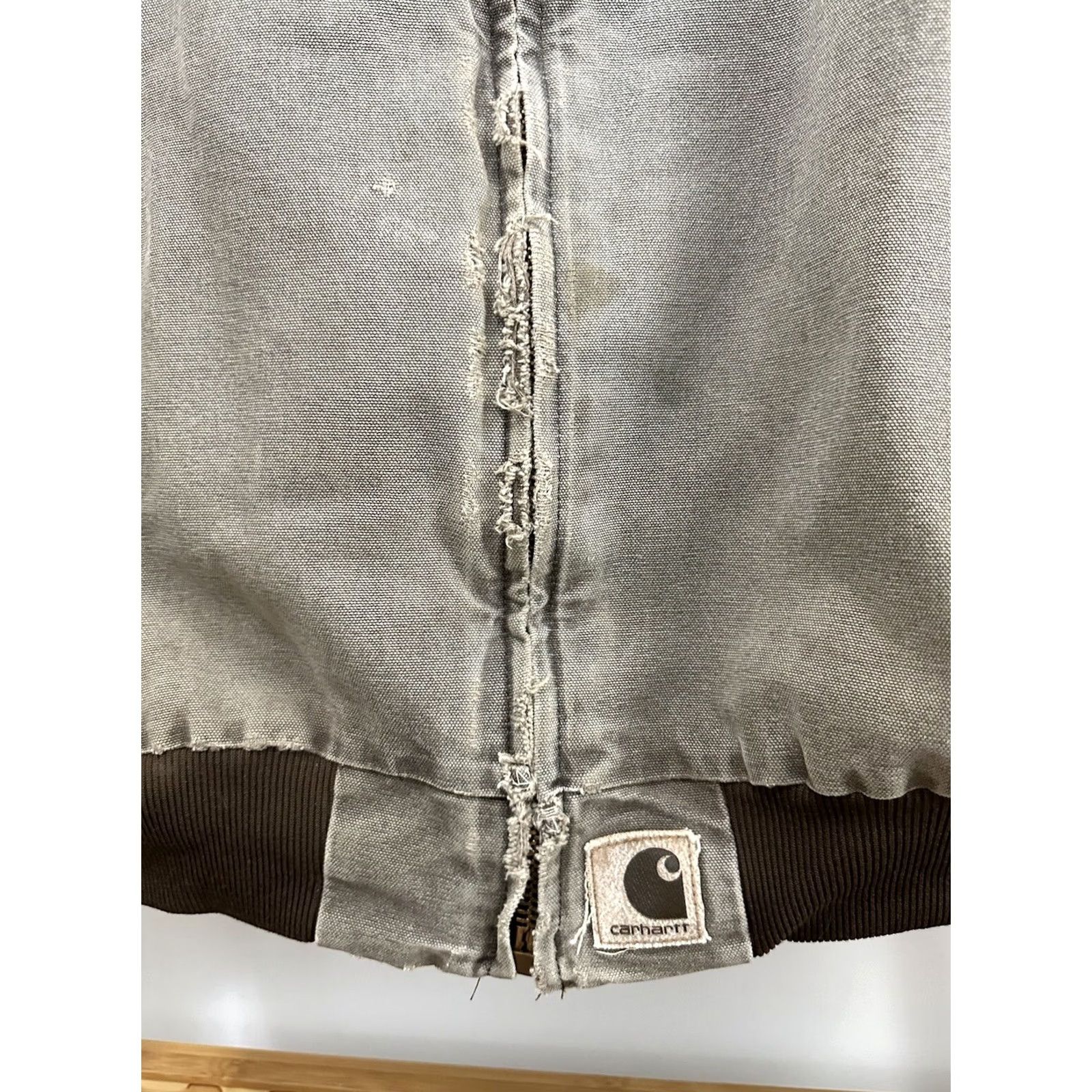 Carhartt VINTAGE Carhartt Jacket Brown Canvas 2XL Workwear Bomber Distressed Faded WIP Santa Fe Sun 0 Size US XXL / EU 58 / 5 - 7 Thumbnail