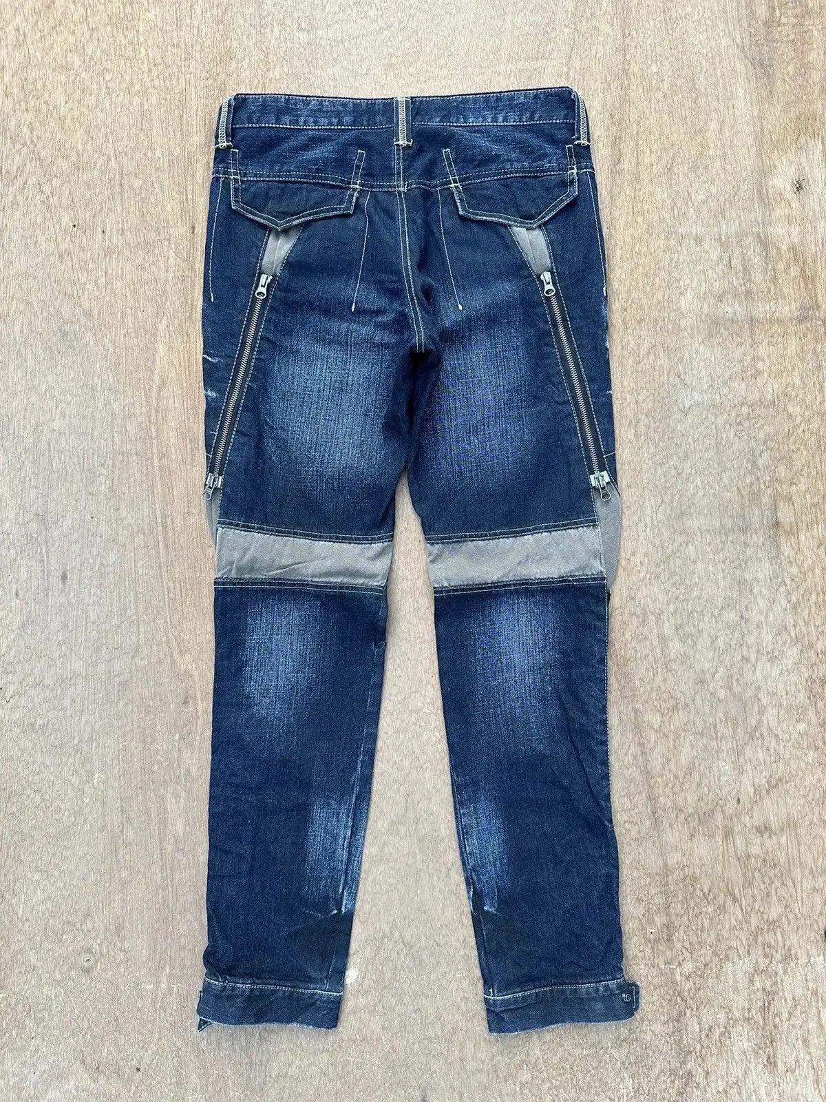 PPFM CRAZY Vintage PPFM Jean Bondage MultiZipper Punk Denim Pants Size US 31 - 11 Thumbnail
