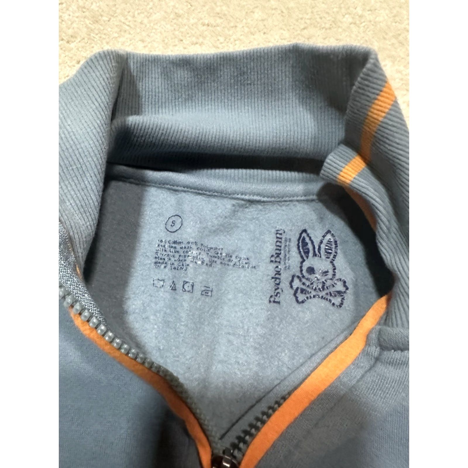 Psycho Bunny Psycho Bunny 1/4 Zip Pullover Mens Small Blue Pullover Casual Activewear Sports Jacket Size US S / EU 44-46 / 1 - 6 Thumbnail
