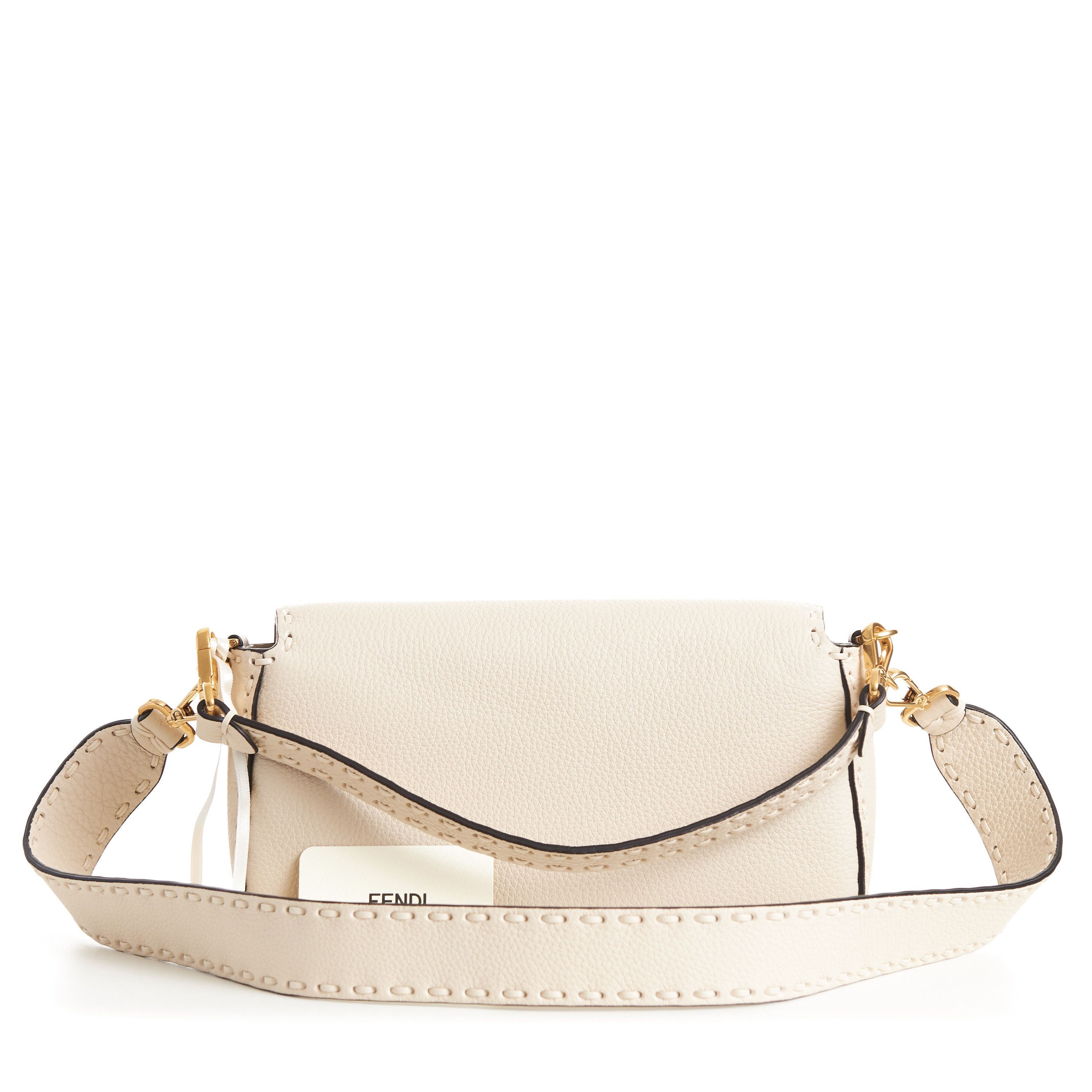 Fendi Baguette - Camellia Selleria Bag With Oversize Topstitching Size ONE SIZE - 16 Thumbnail