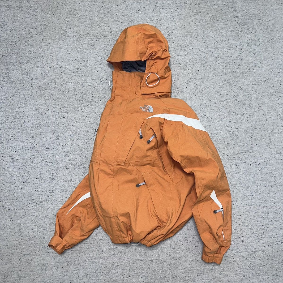 image of Vintage The North Face Windbreaker in Orange, Men's (Size Large)