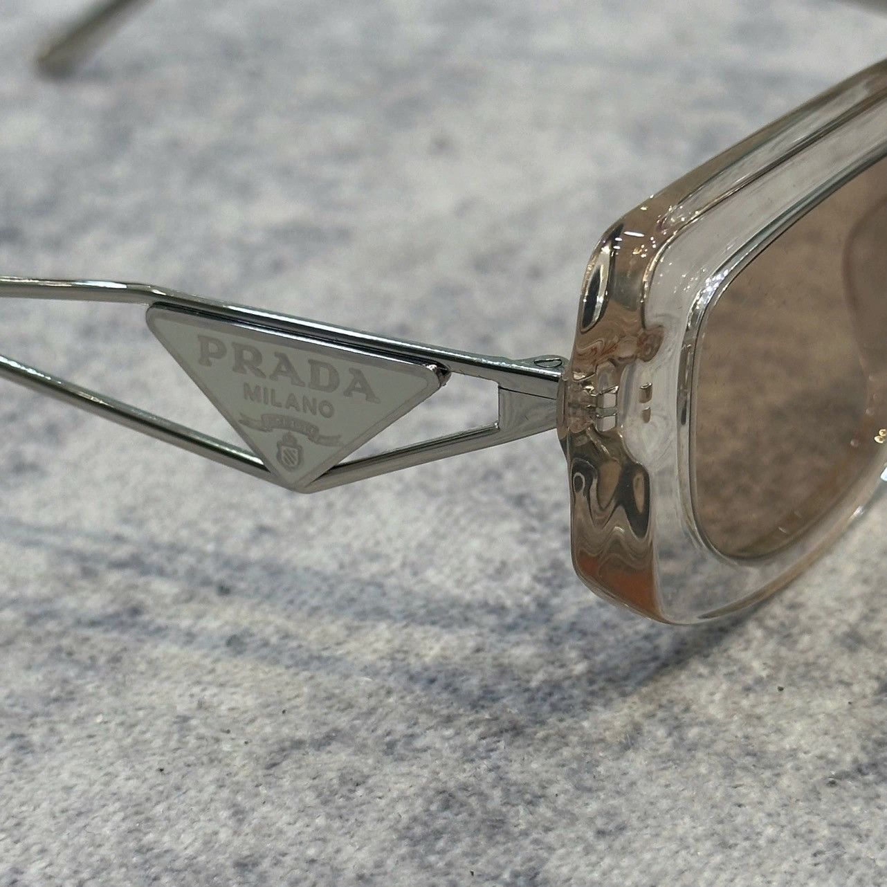 Prada PRADA Symbole Sunglasses 14YS 19M4I2 CRYSTAL BEIGE Size ONE SIZE - 4 Thumbnail