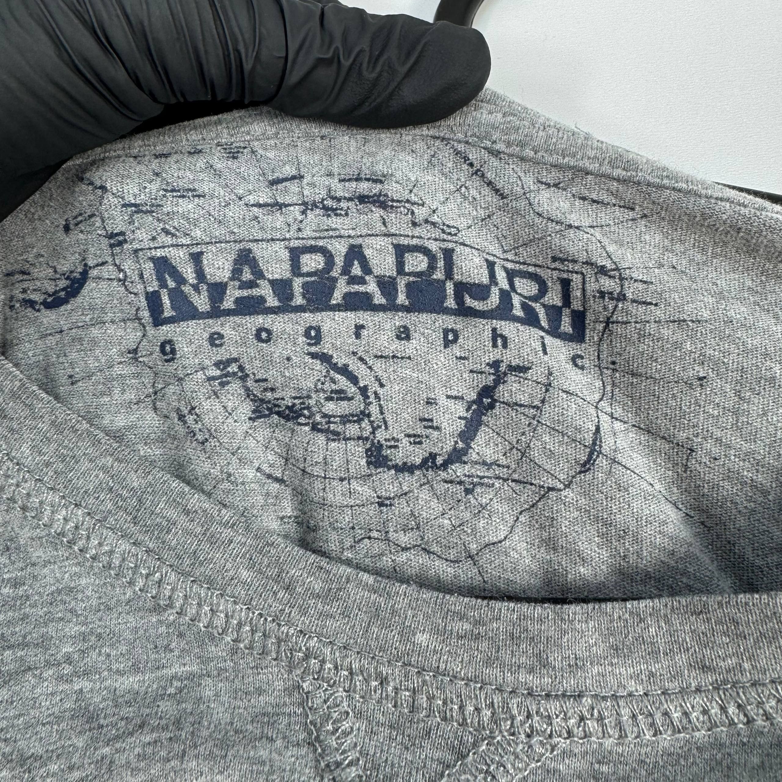 Napapijri Napapijri 1987 Logo Long Sleeve T-Shirt Grey Mens Size M Size US M / EU 48-50 / 2 - 4 Thumbnail