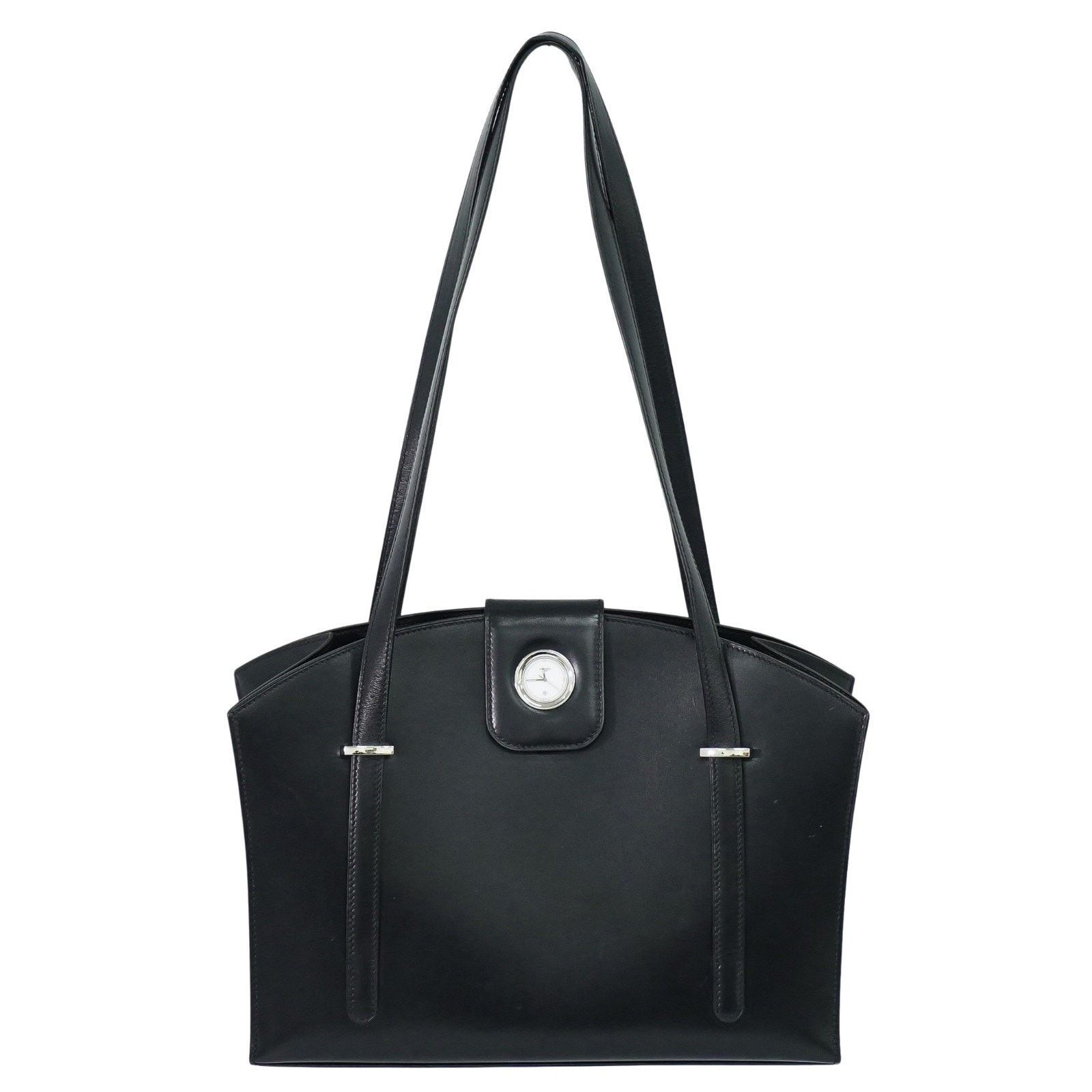 Hermès Calfskin Lyn Vache Natural Shoulder Bag Black