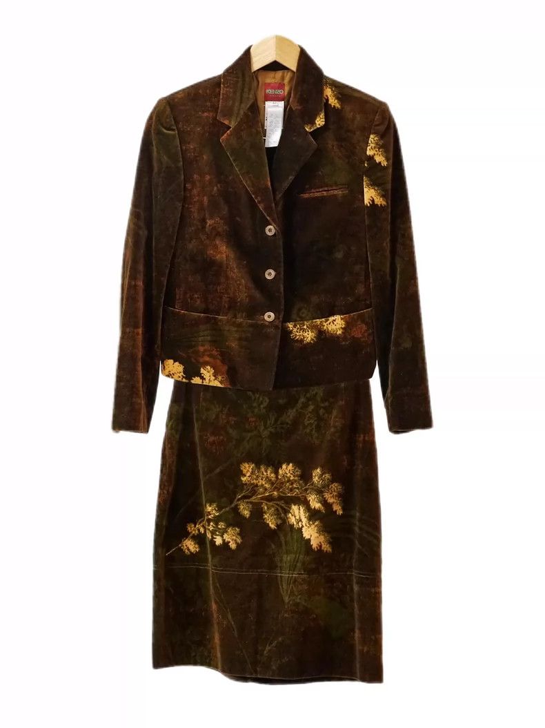 Kenzo KENZO Golden foil pine and cypress velvet set Size S / US 4 / IT 40 - 1 Thumbnail