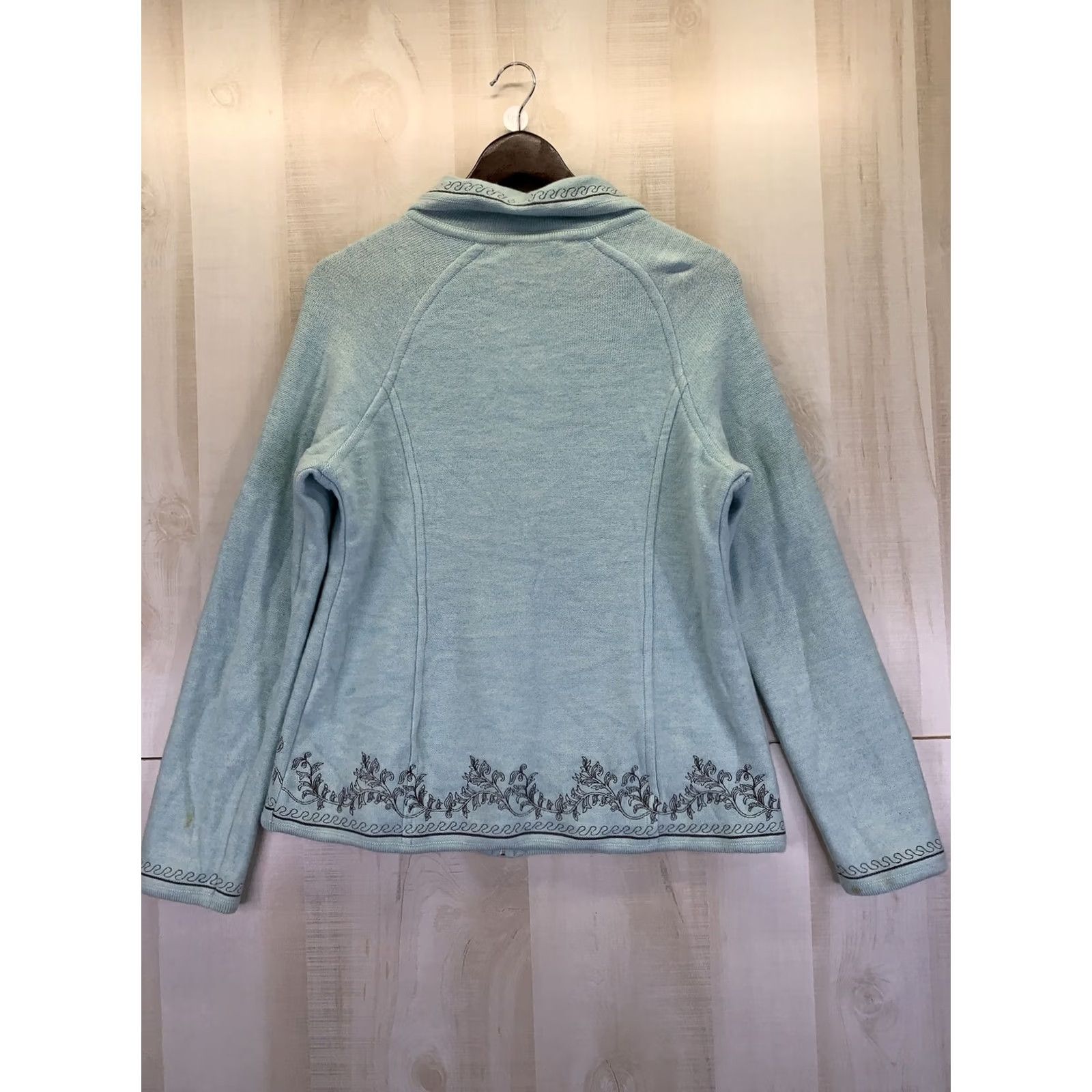 Pendleton VINTAGE Pendleton Blue Wool Full Zip Sweater Jacket Womens Medium-8437 Size M / US 6-8 / IT 42-44 - 6 Thumbnail
