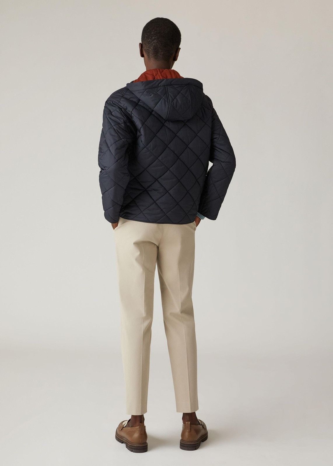 Loro Piana o1srvl11e0824 Superlight Nylon Quilted Jacket in Navy Blue Size M / US 6-8 / IT 42-44 - 3 Thumbnail