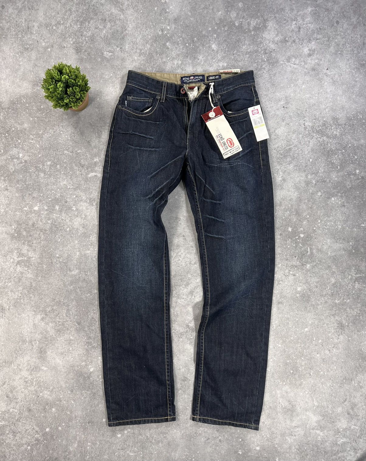Ecko Unltd. × Vintage Vintage Y2k Ecko Unltd. Loose Fit Denim Pants 00s Grunge Size US 30 / EU 46 - 1 Thumbnail