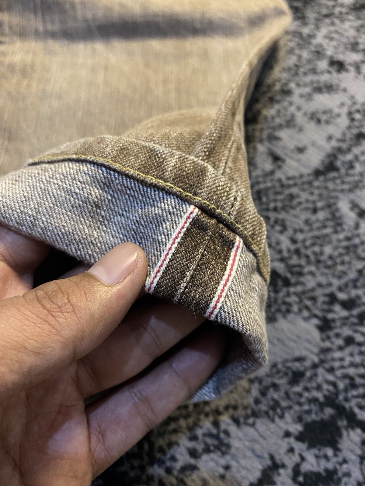 Edwin Edwin 505zx Light Brown Wash Selvedge Denim 🔥 Size US 31 - 14 Thumbnail